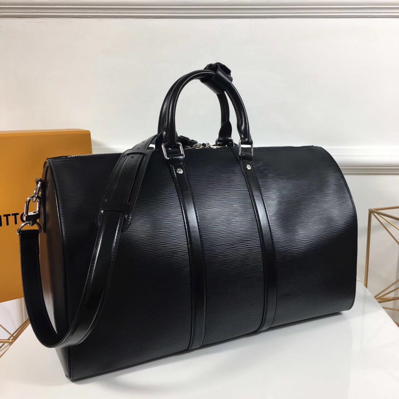 supreme louis vuitton - Negro