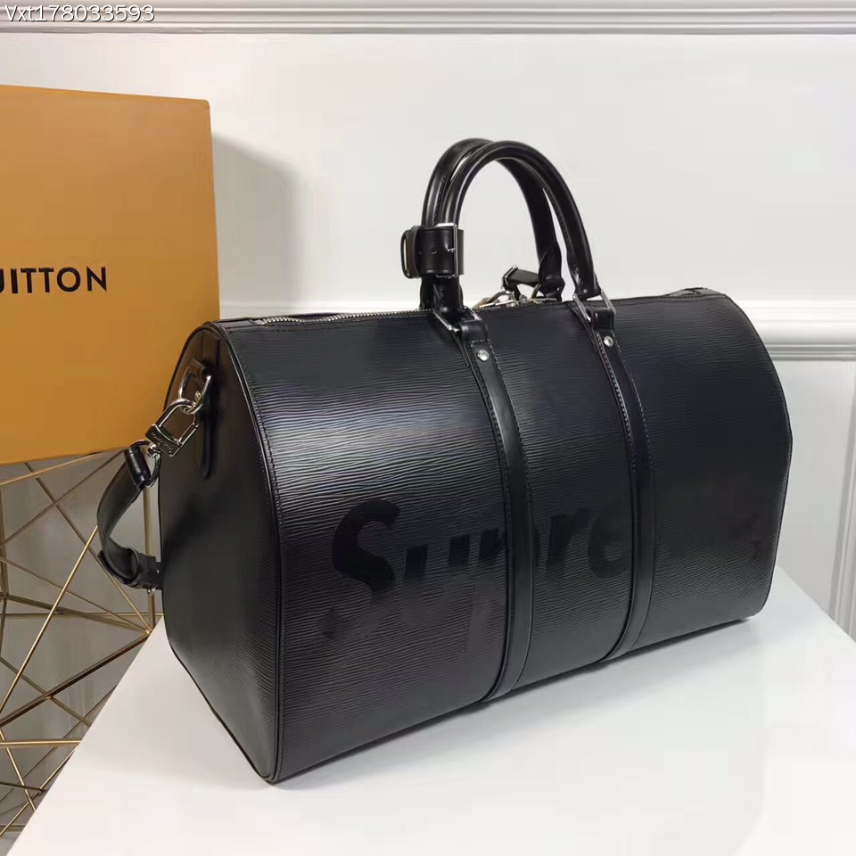 supreme louis vuitton - Negro