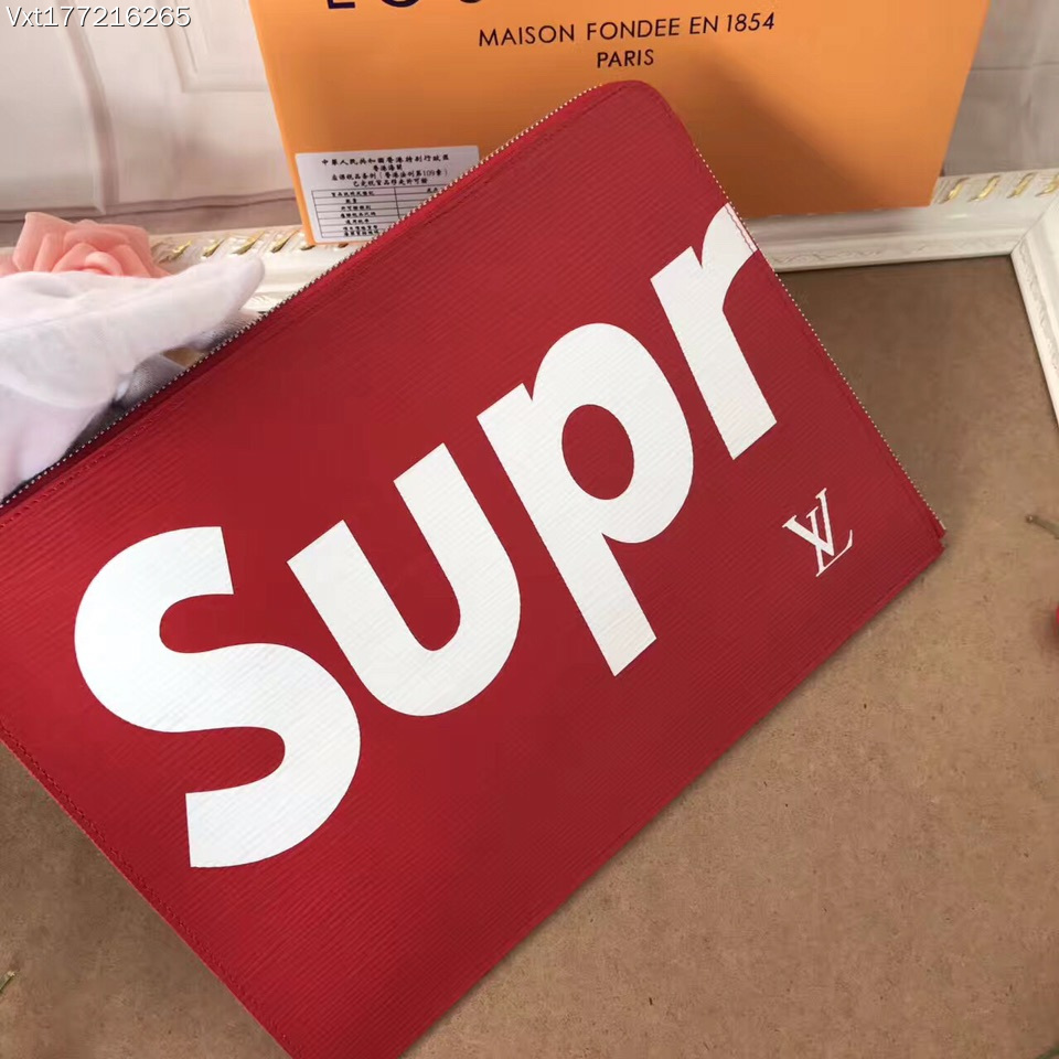 supreme louis vuitton - Rojo