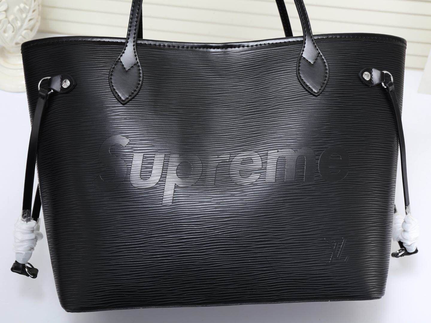 supreme louis vuitton - Negro