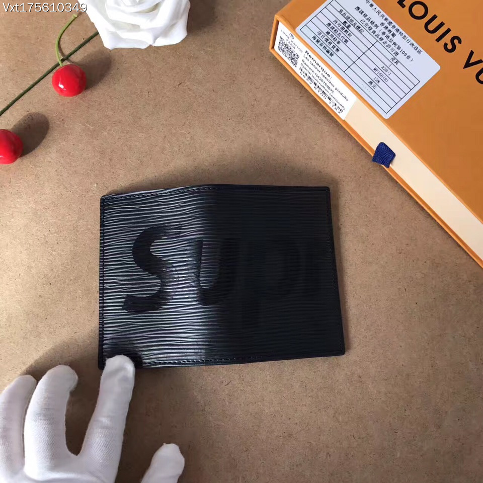 supreme louis vuitton - Negro
