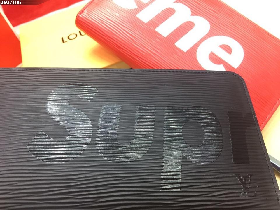 supreme louis vuitton - Negro
