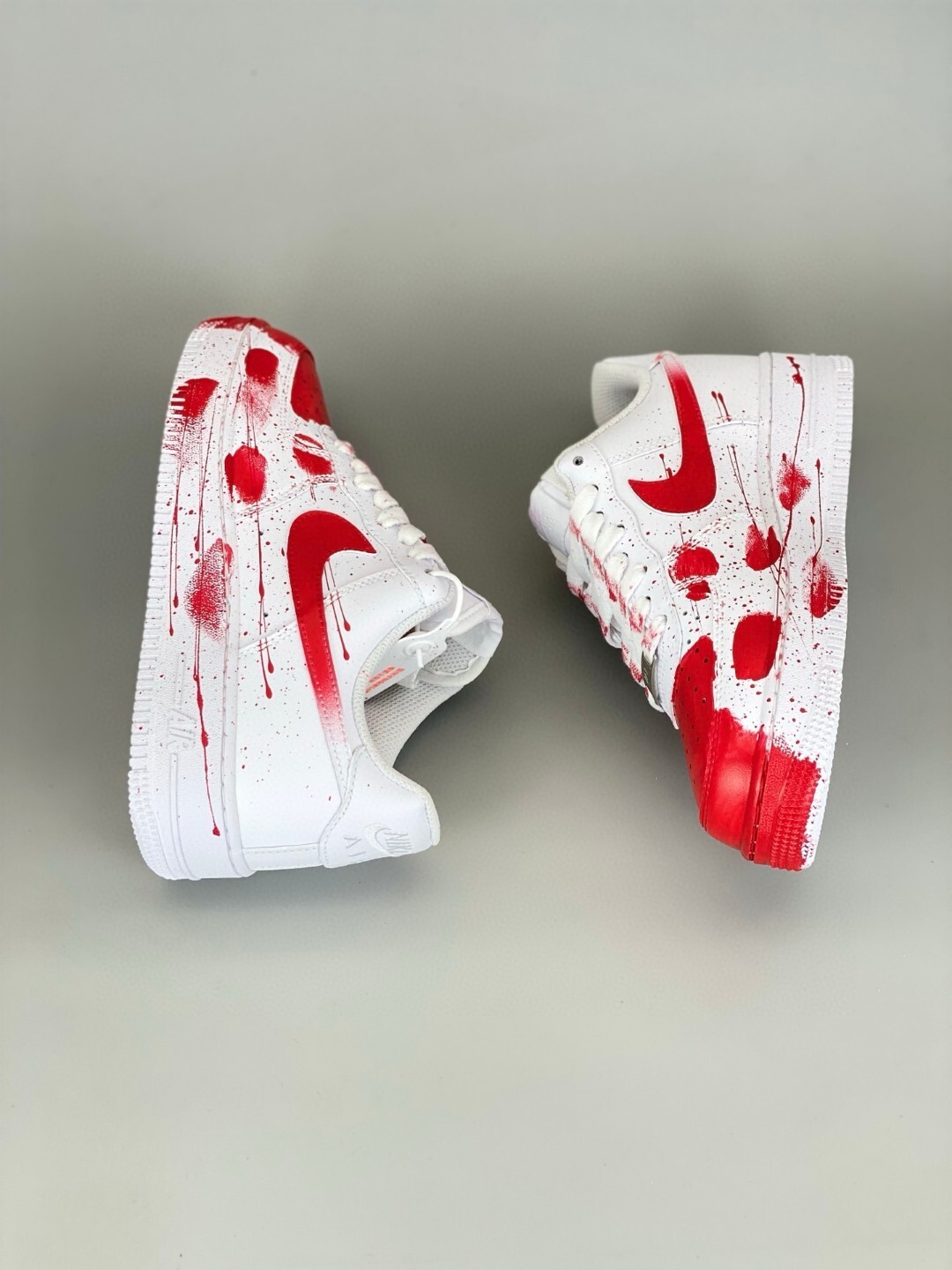 nike air force 1 - Rojo Blanco