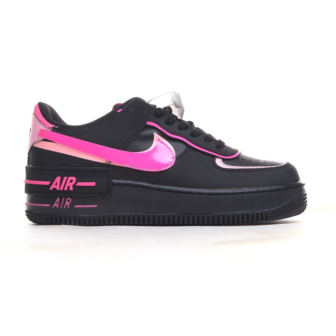 nike air force 1 - Negro Rosado