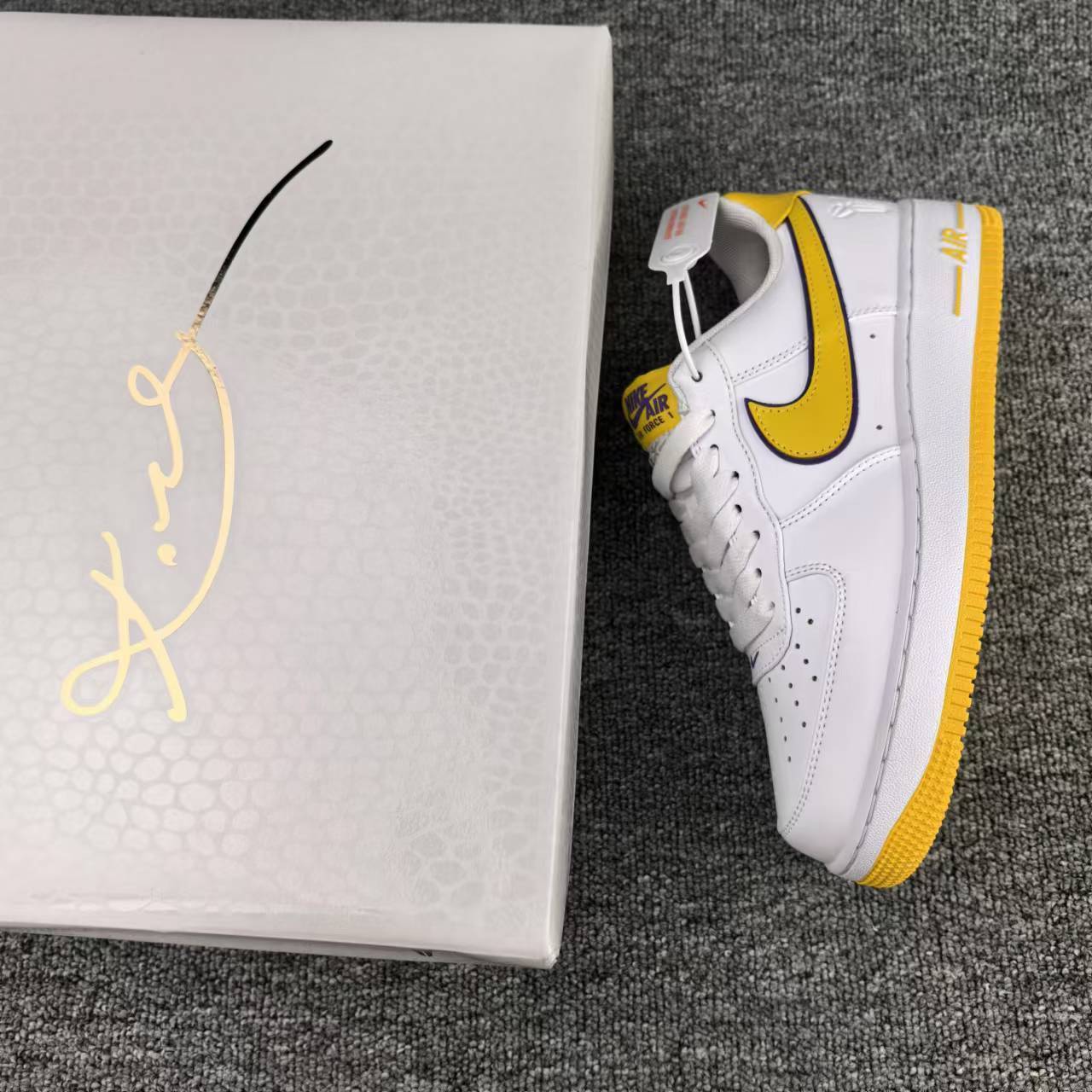 nike air force 1 - Blanco Amarillo