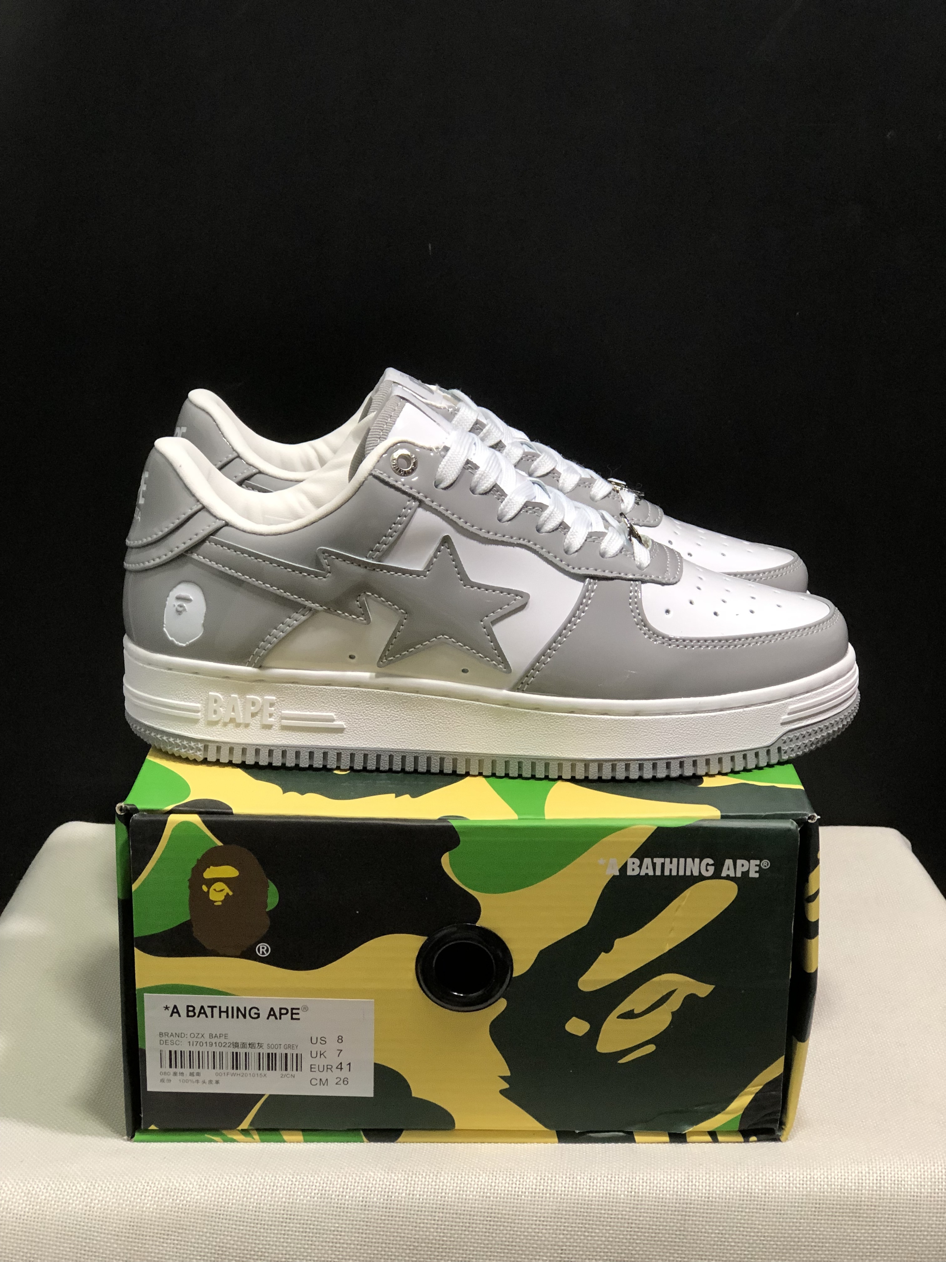bape sta - Blanco Gris