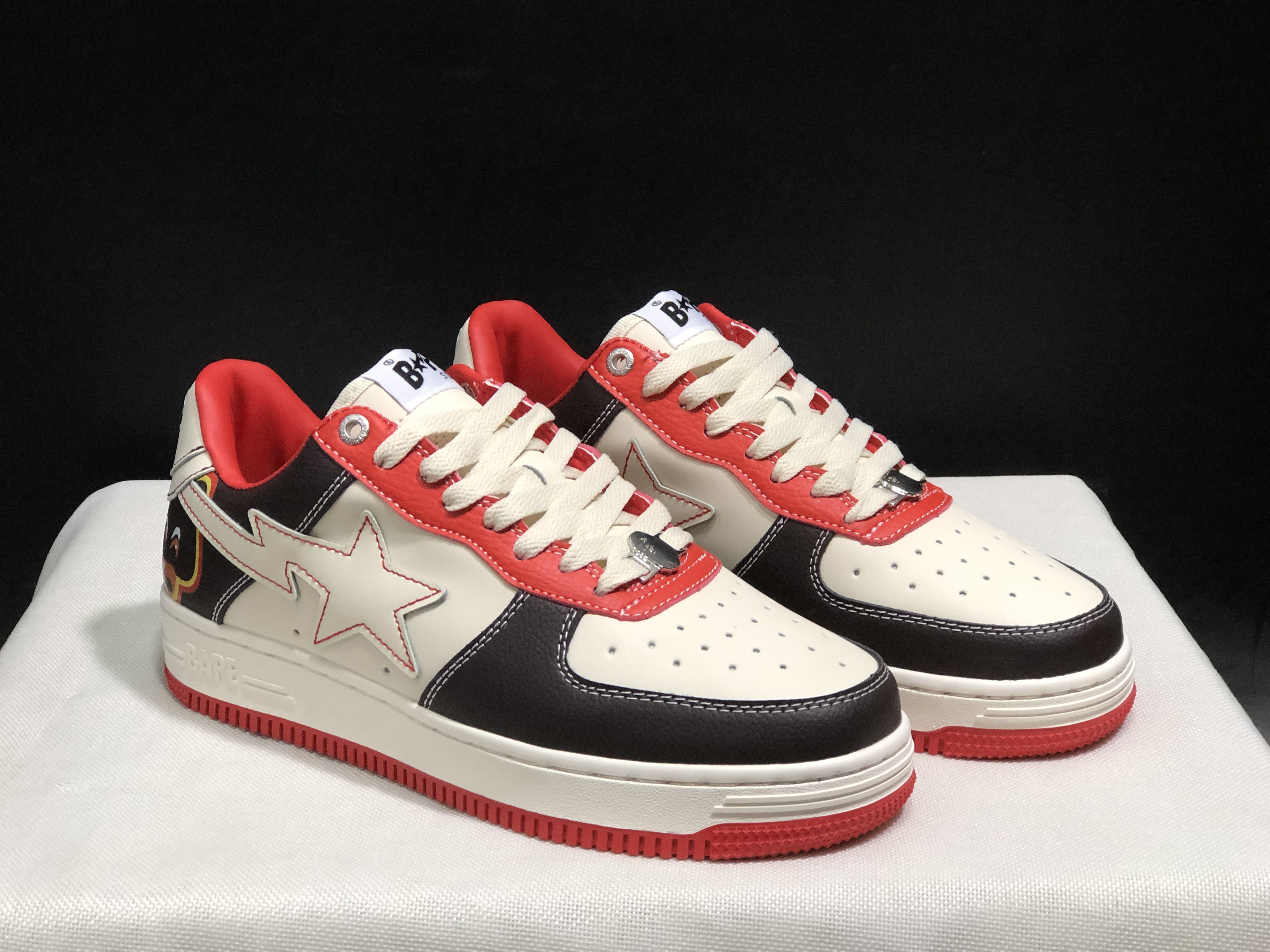 bape sta - Blanco Rojo Negro