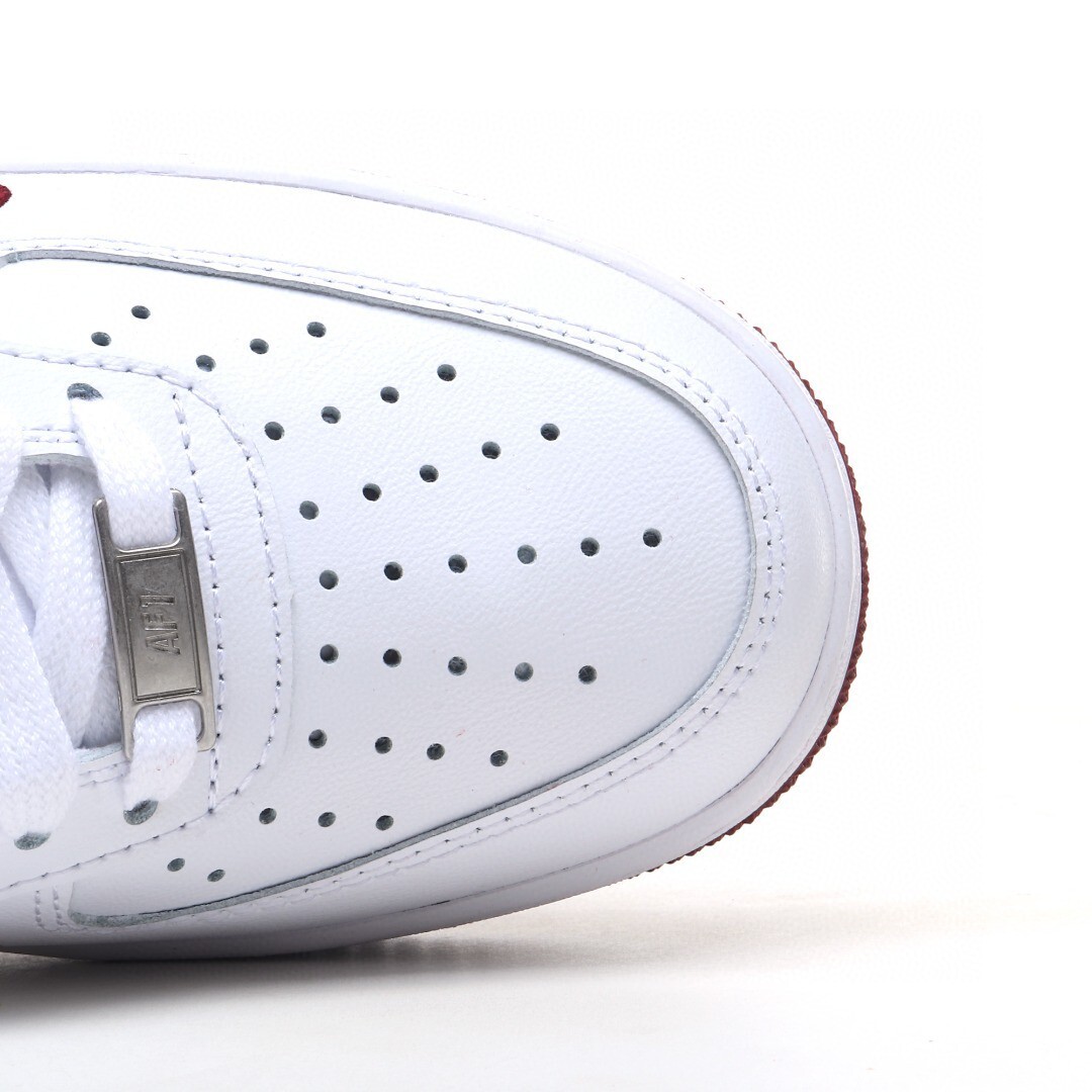 nike air force 1 - Blanco Burdeo