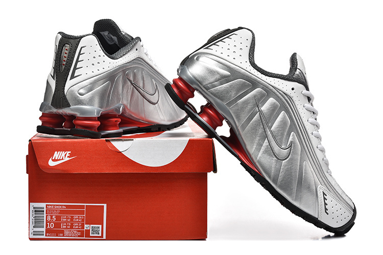 nike shox - Gris Blanco