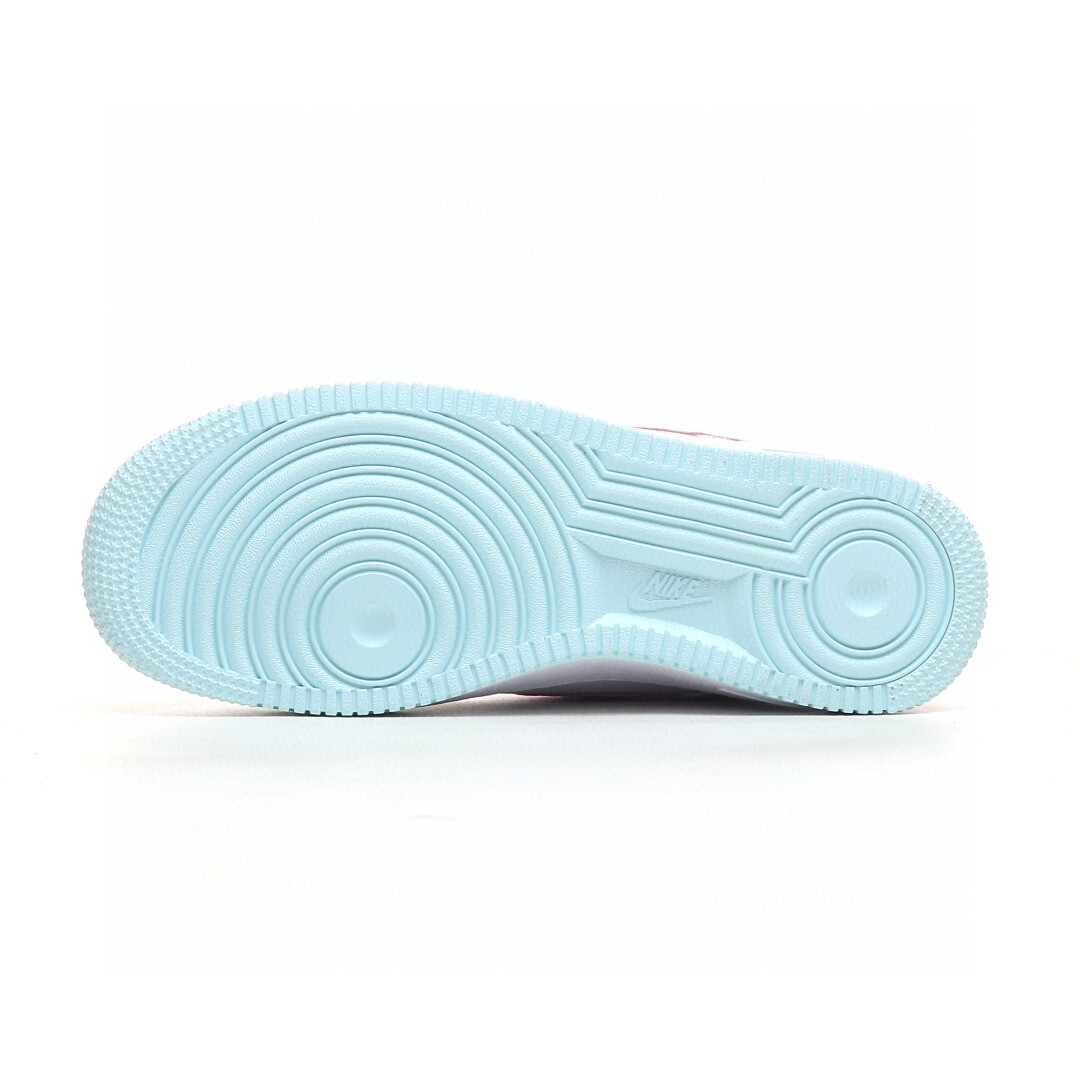 nike air force 1 - Blanco Celeste Rosado