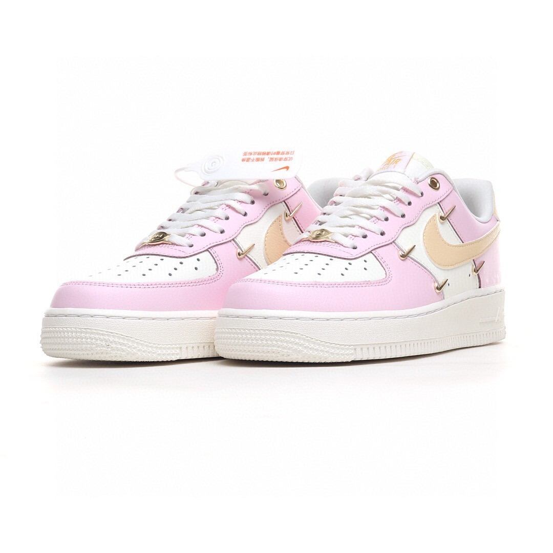 nike air force 1 - Rosado Blanco