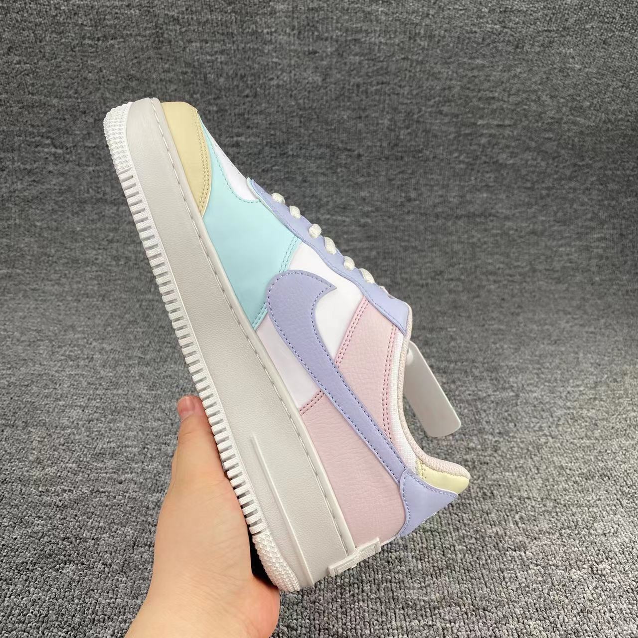 nike air force 1 - Morado Amarillo Blanco