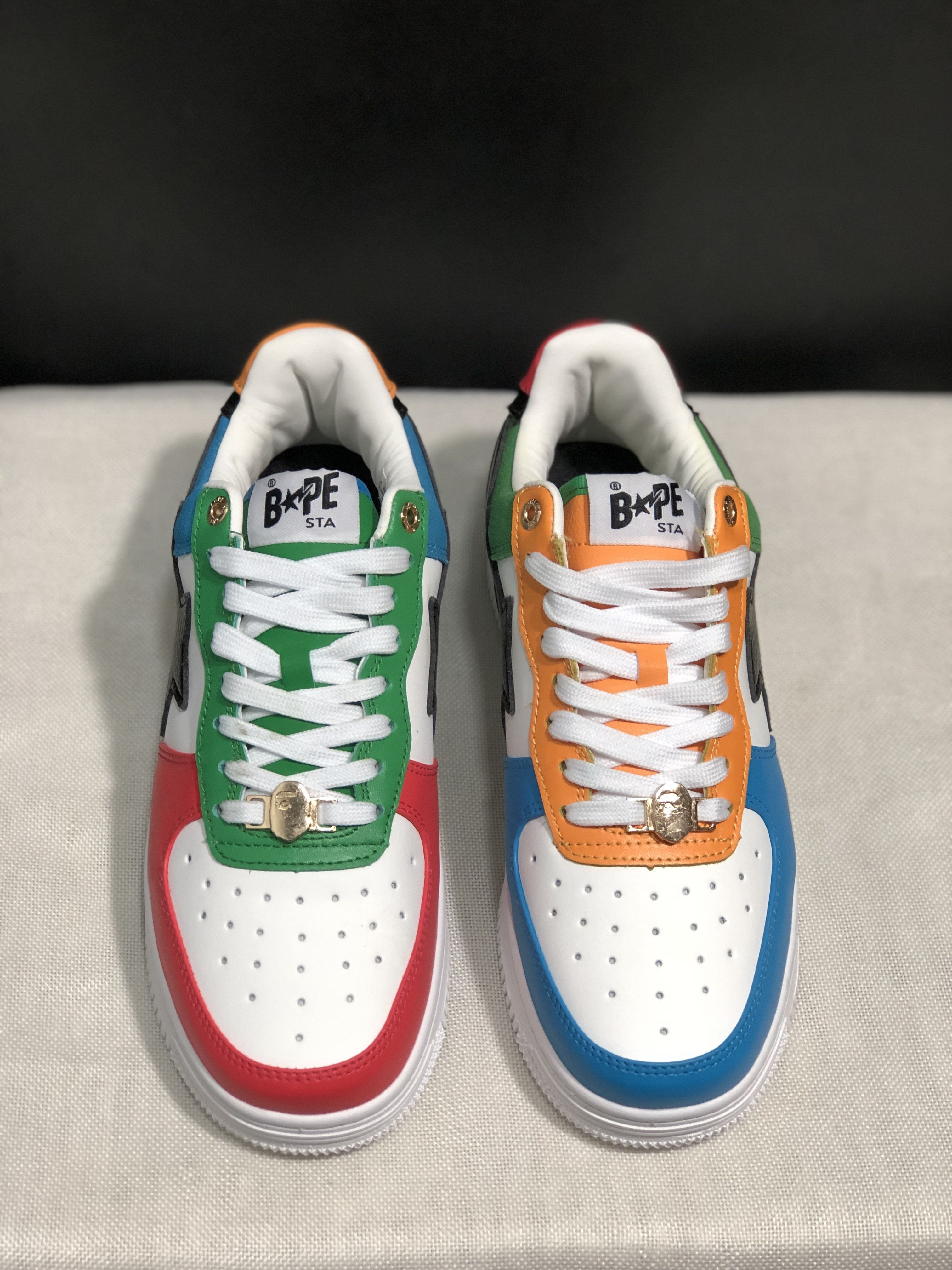 bape sta - Blanco Rojo Verde Amarillo