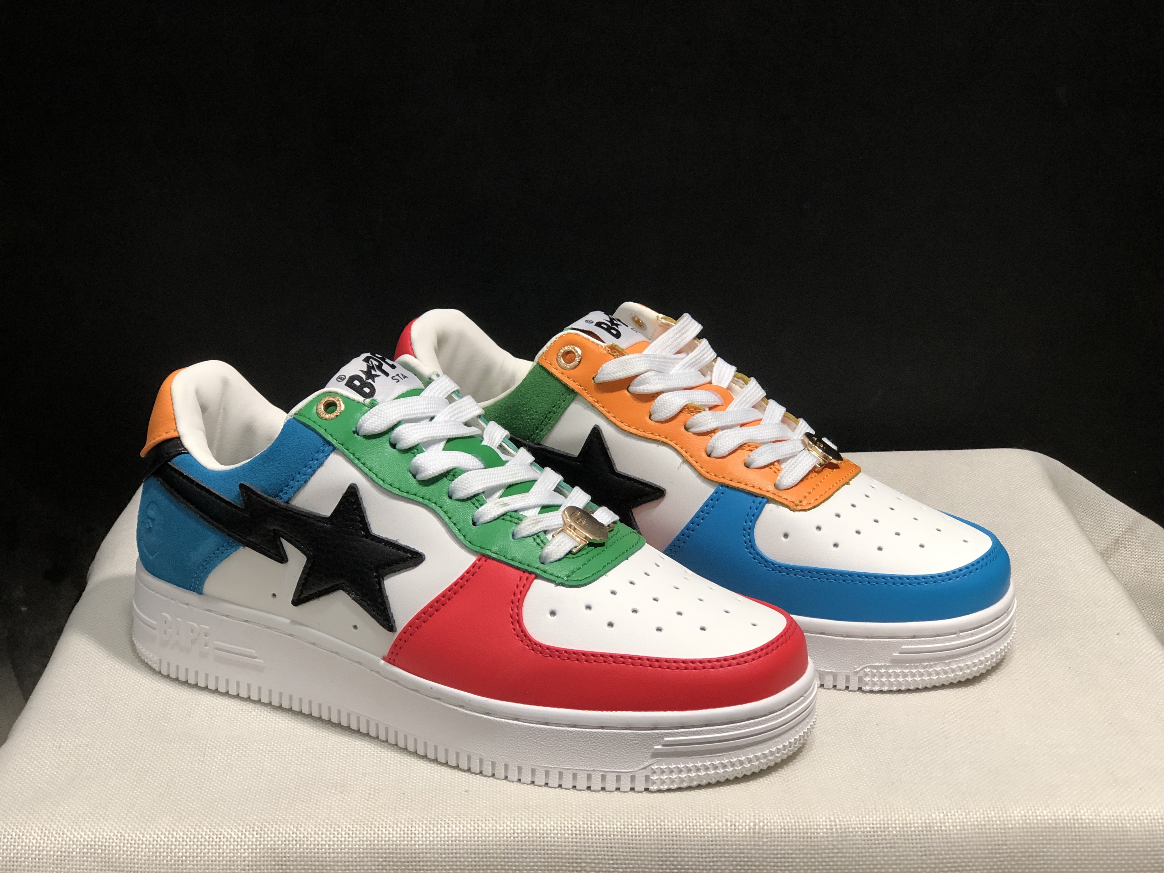 bape sta - Blanco Rojo Verde Amarillo