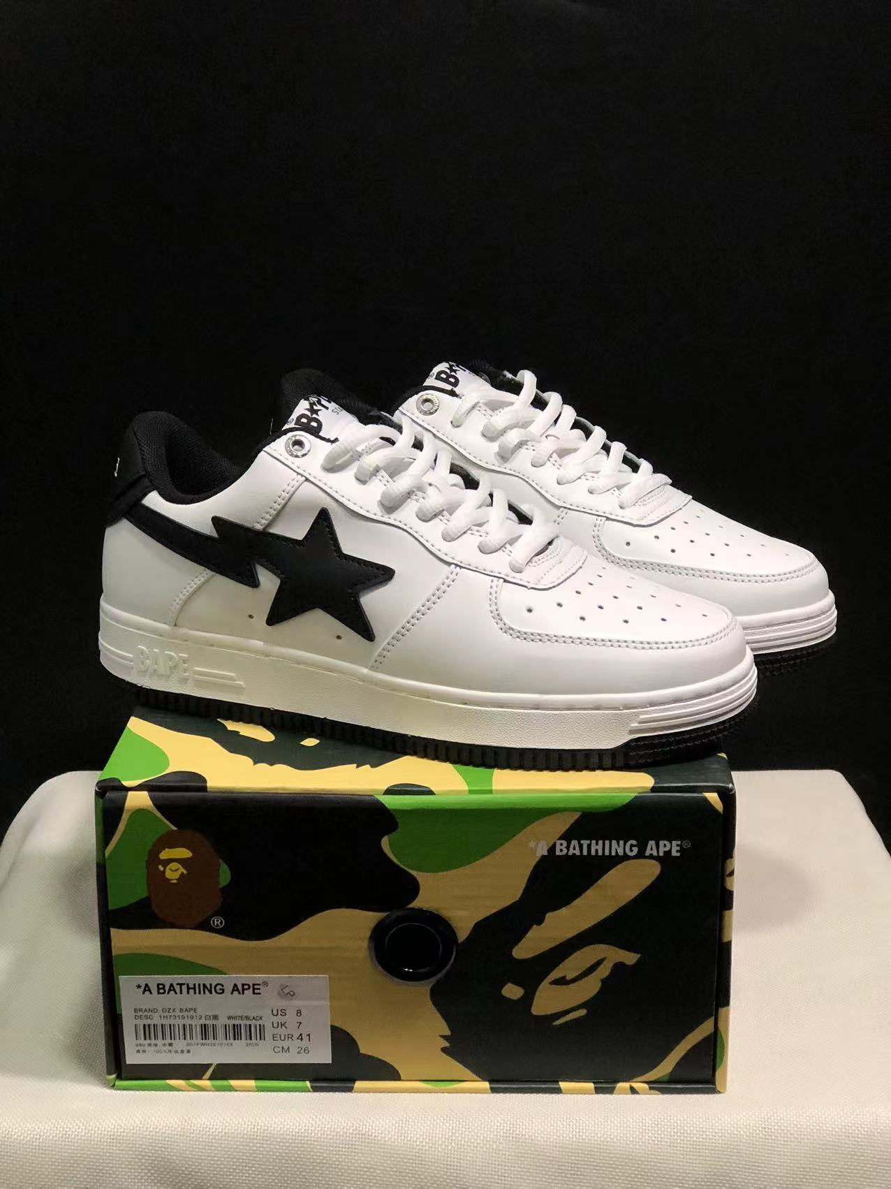 bape sta - Blanco Negro