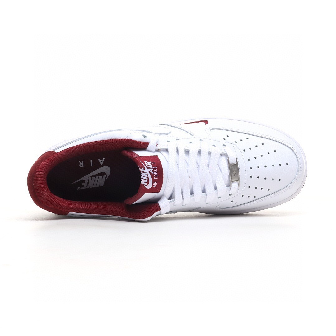 nike air force 1 - Blanco Burdeo