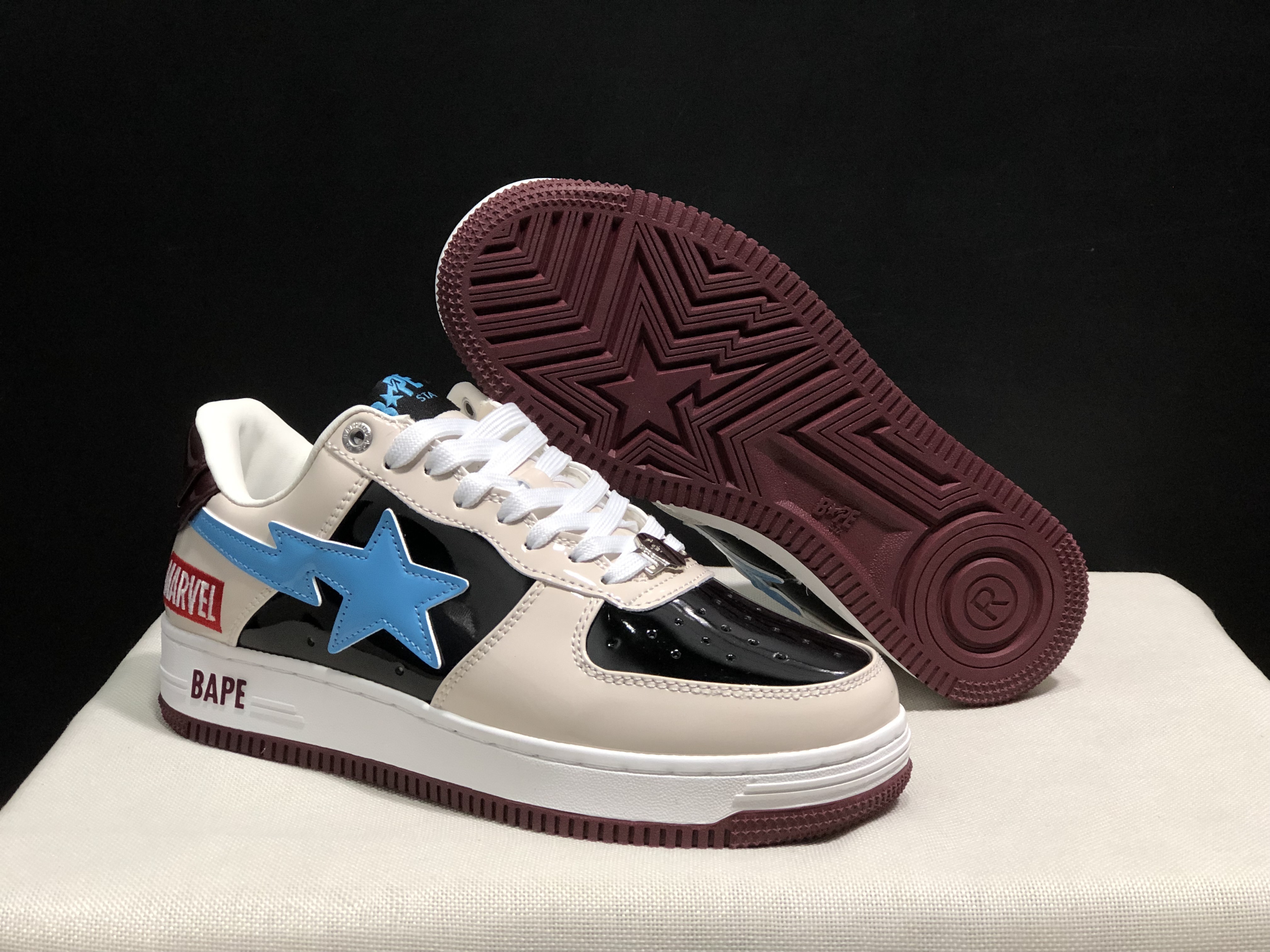 bape sta - Celeste Negro Blanco