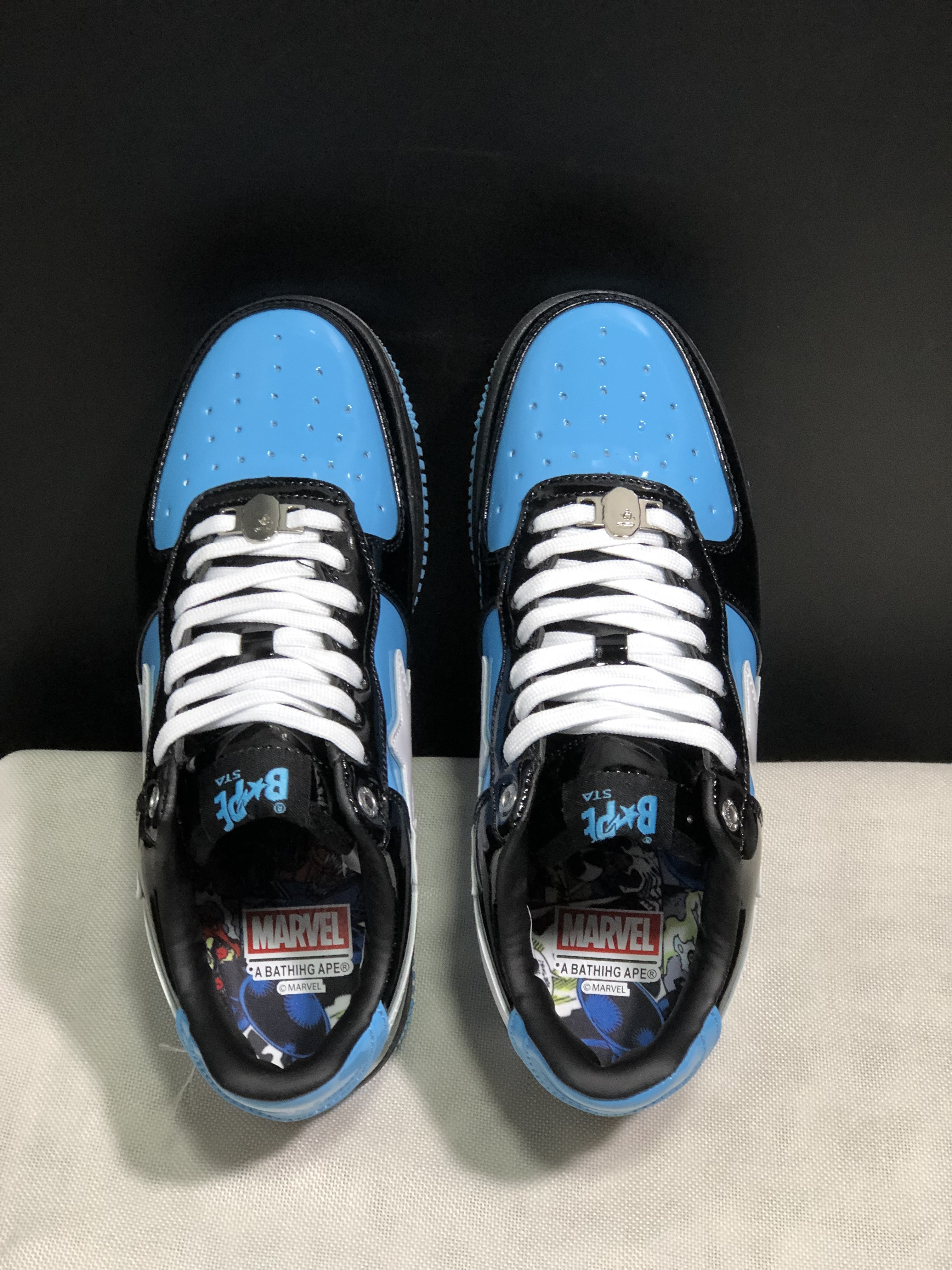 bape sta - Negro Celeste