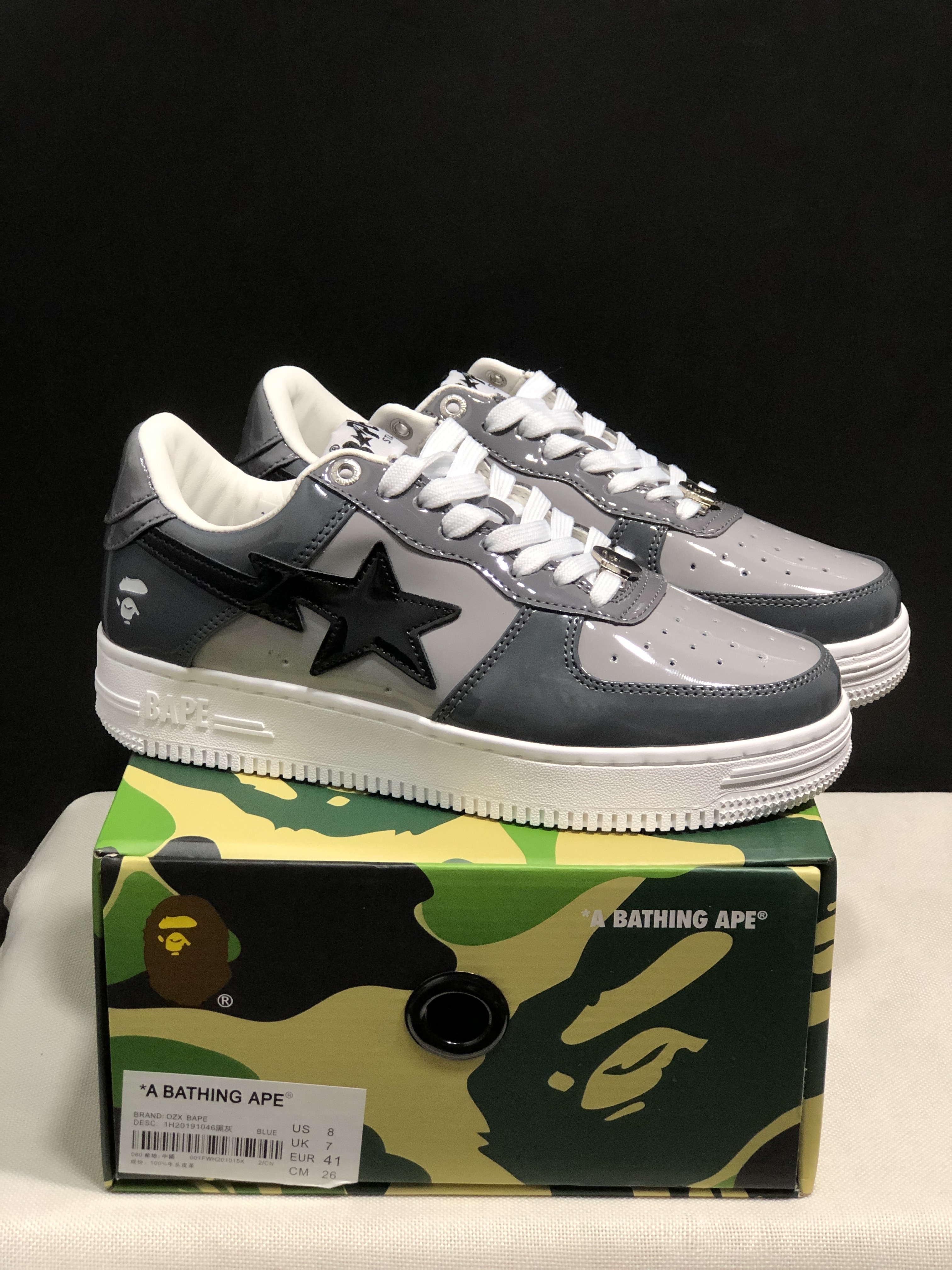 bape sta - Gris