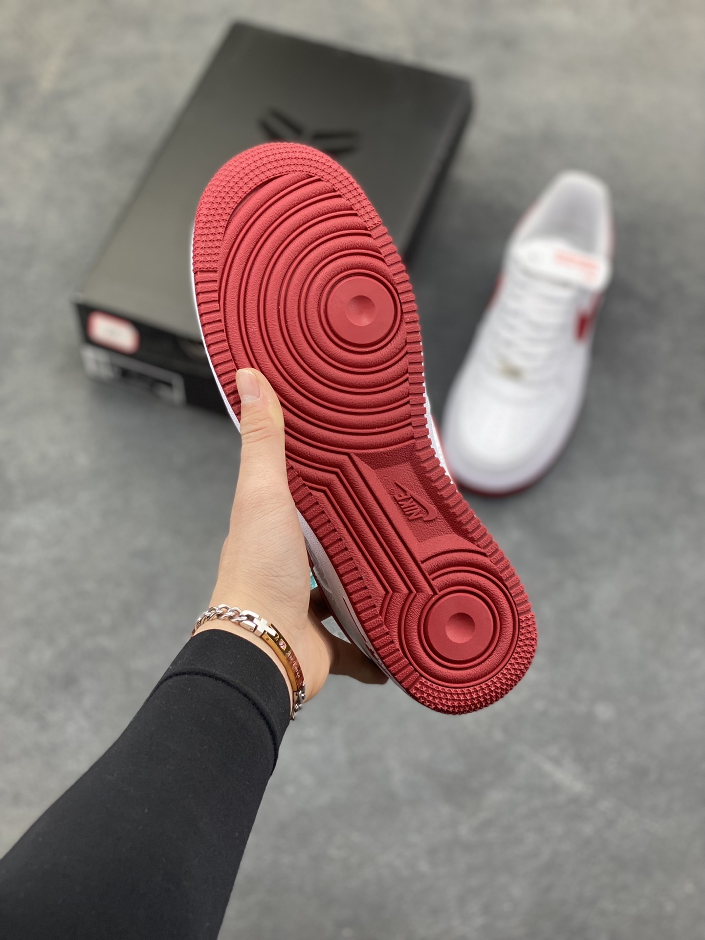 nike air force 1 - Blanco Rojo