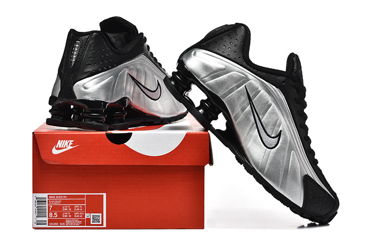 nike shox - Gris Negro