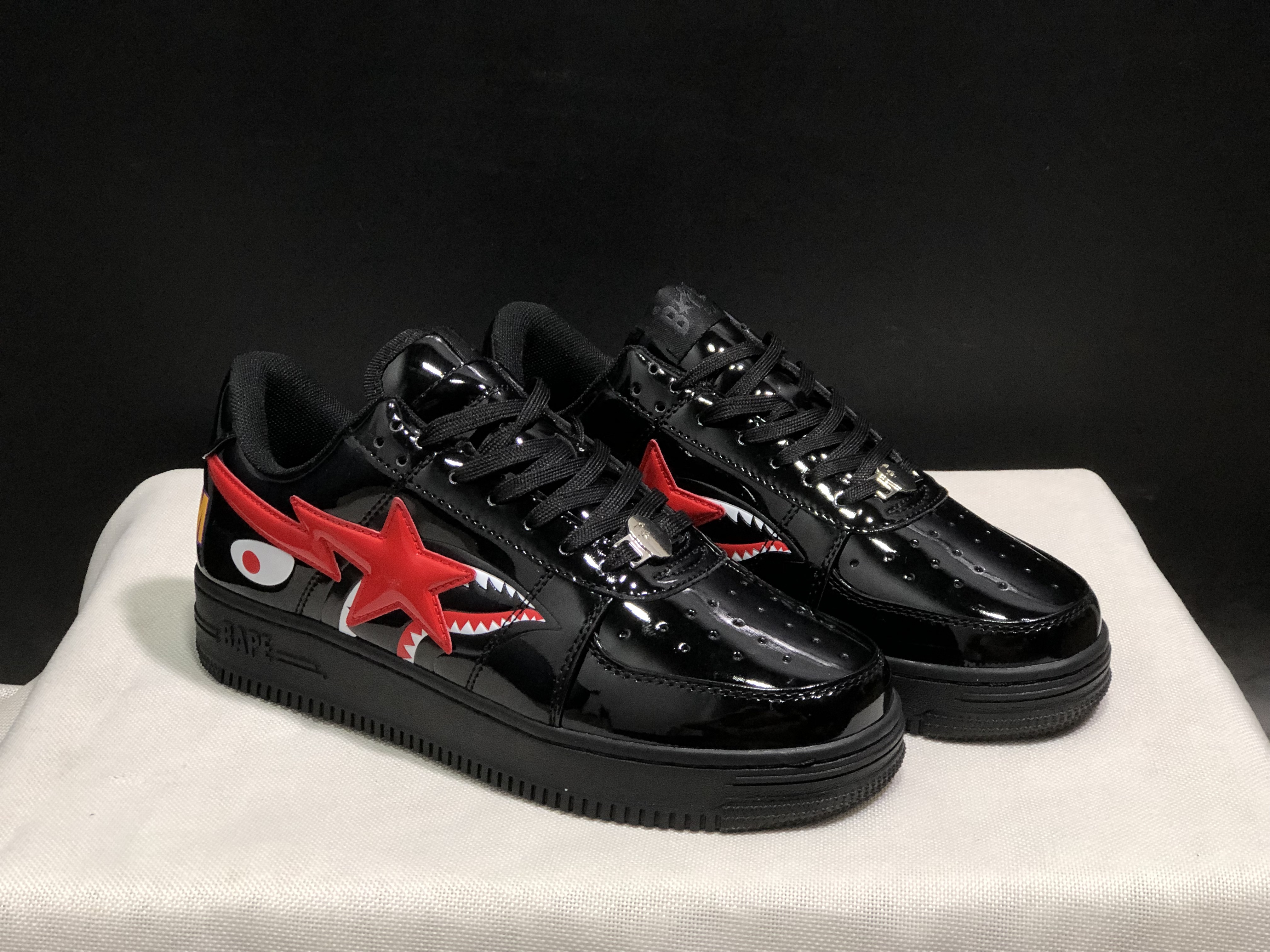bape sta - Negro Rojo