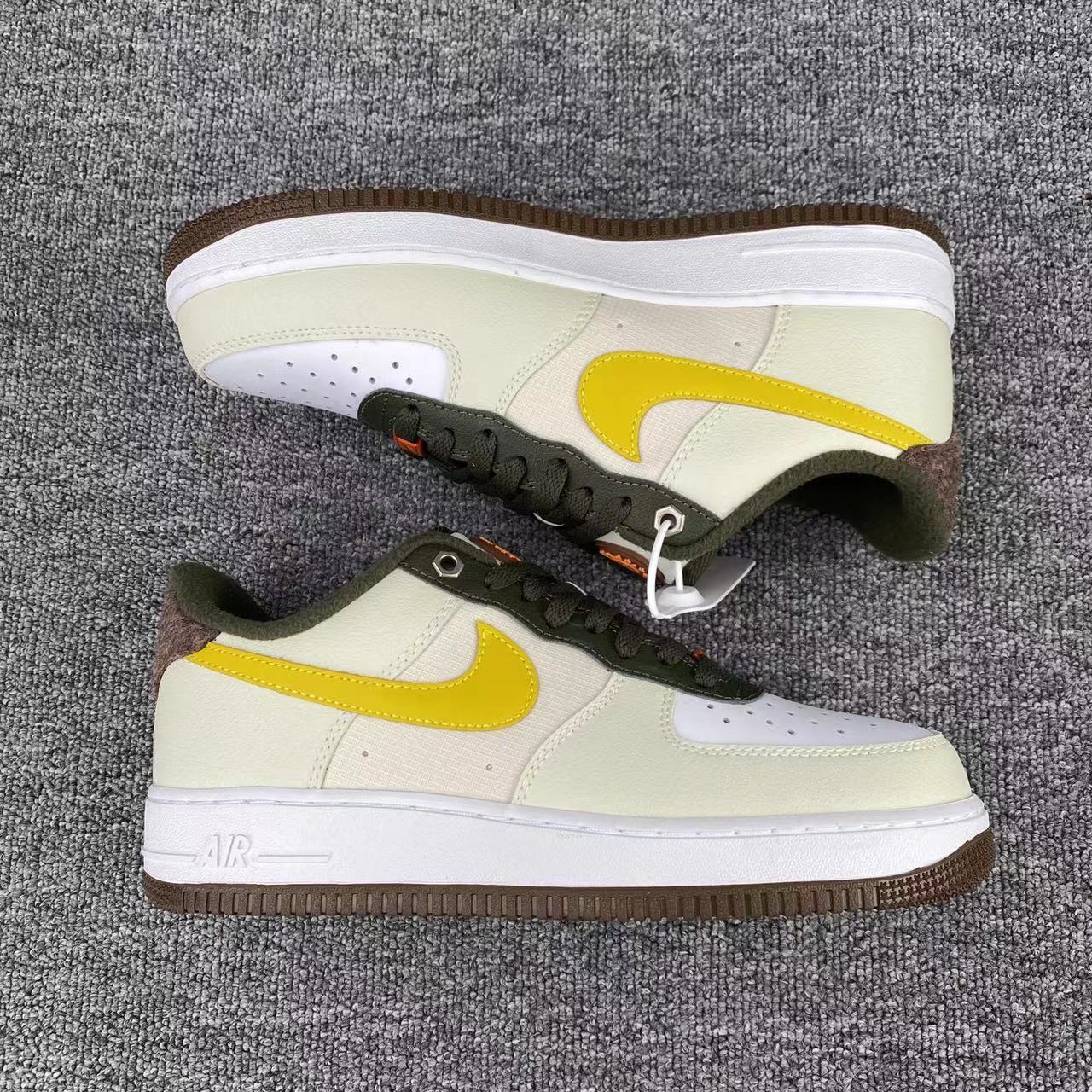 nike air force 1 - Blanco Amarillo Cafe