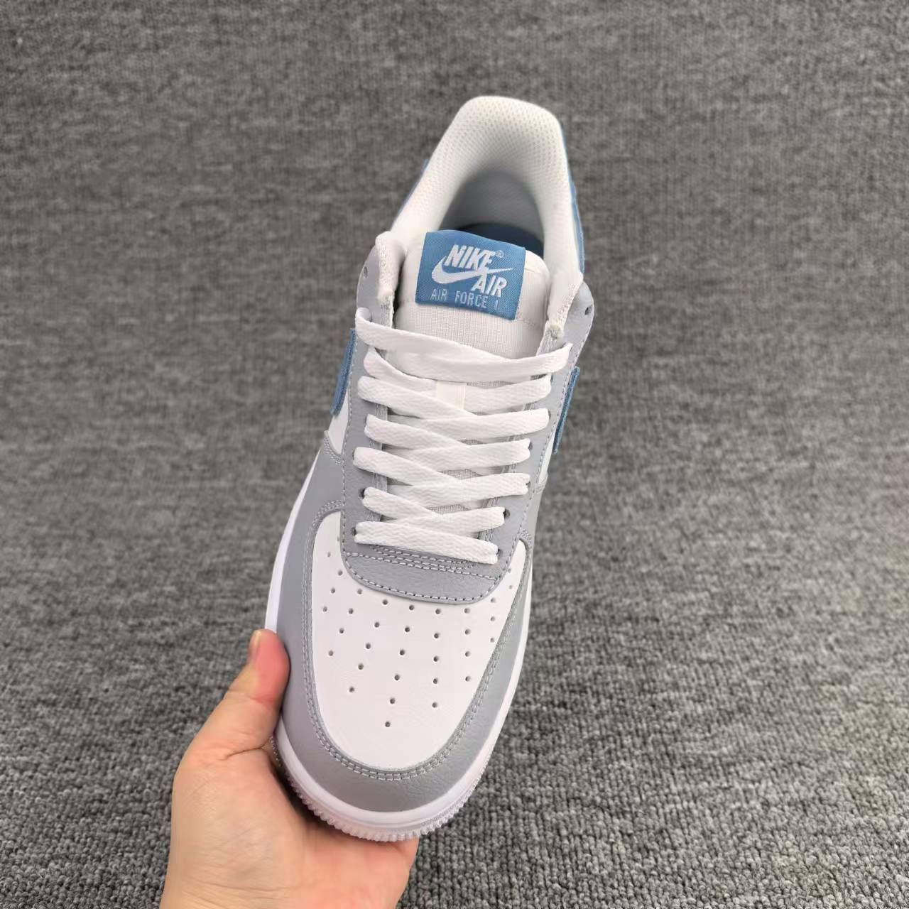 nike air force 1 - Gris Celeste