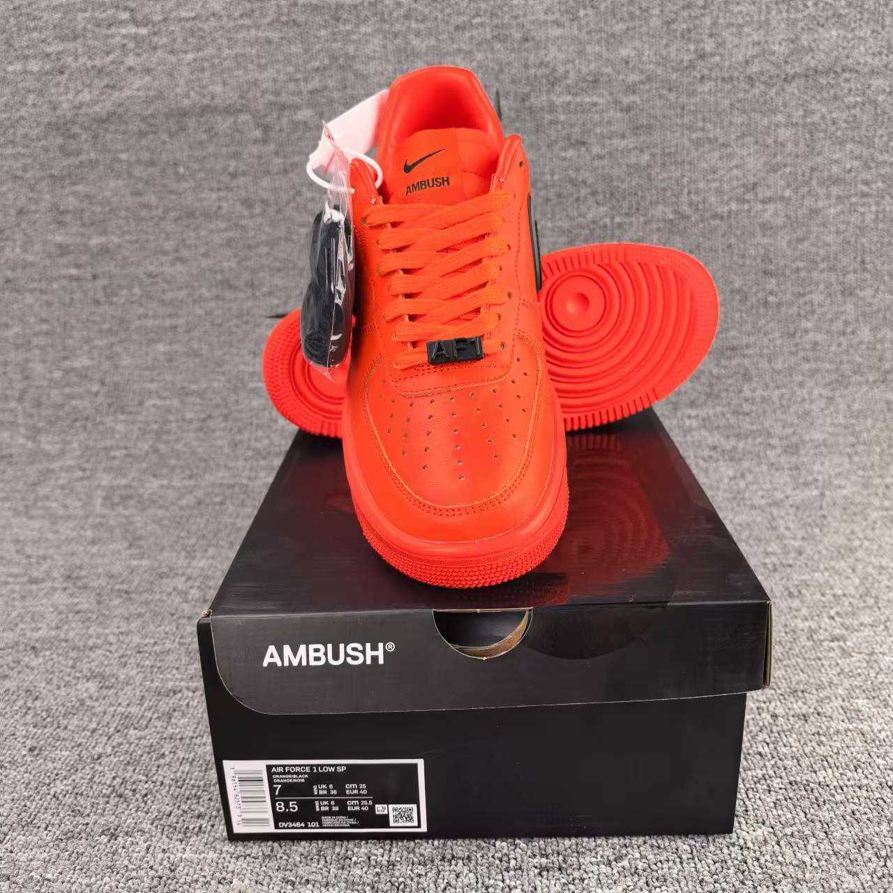 nike air force 1 - Rojo Negro