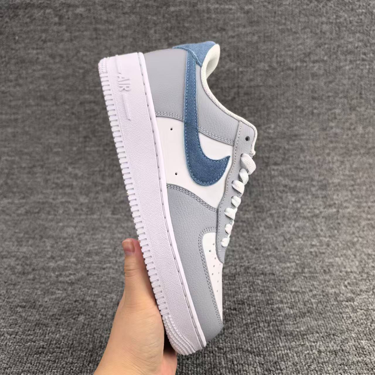 nike air force 1 - Gris Celeste
