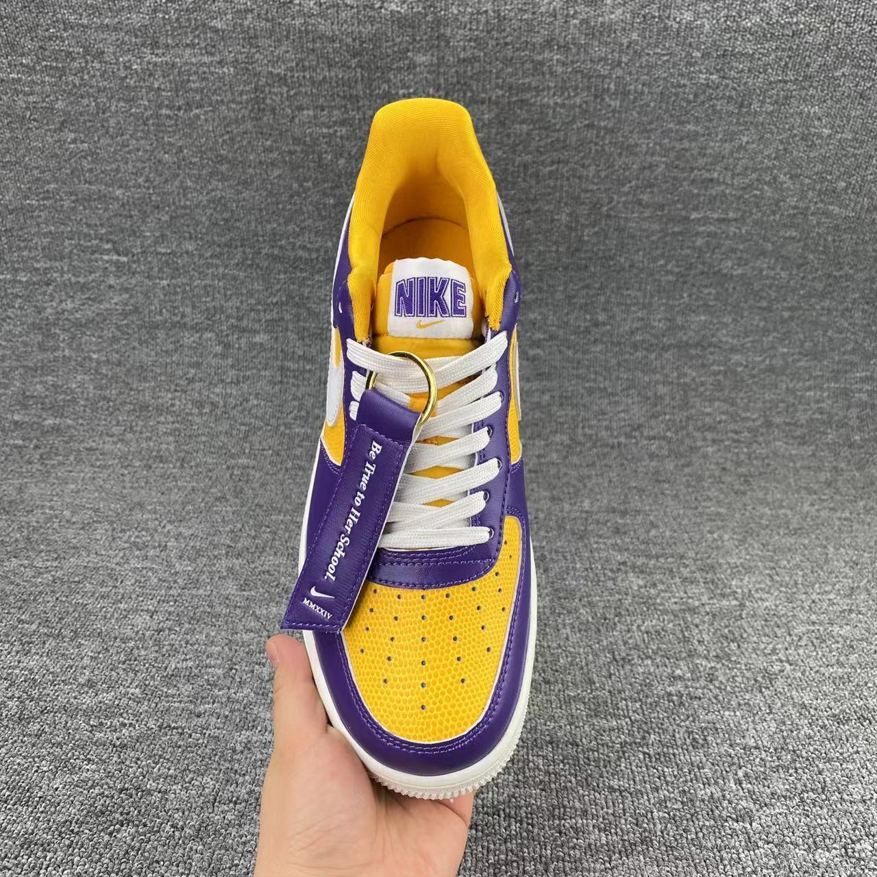 nike air force 1 - Amarillo Morado