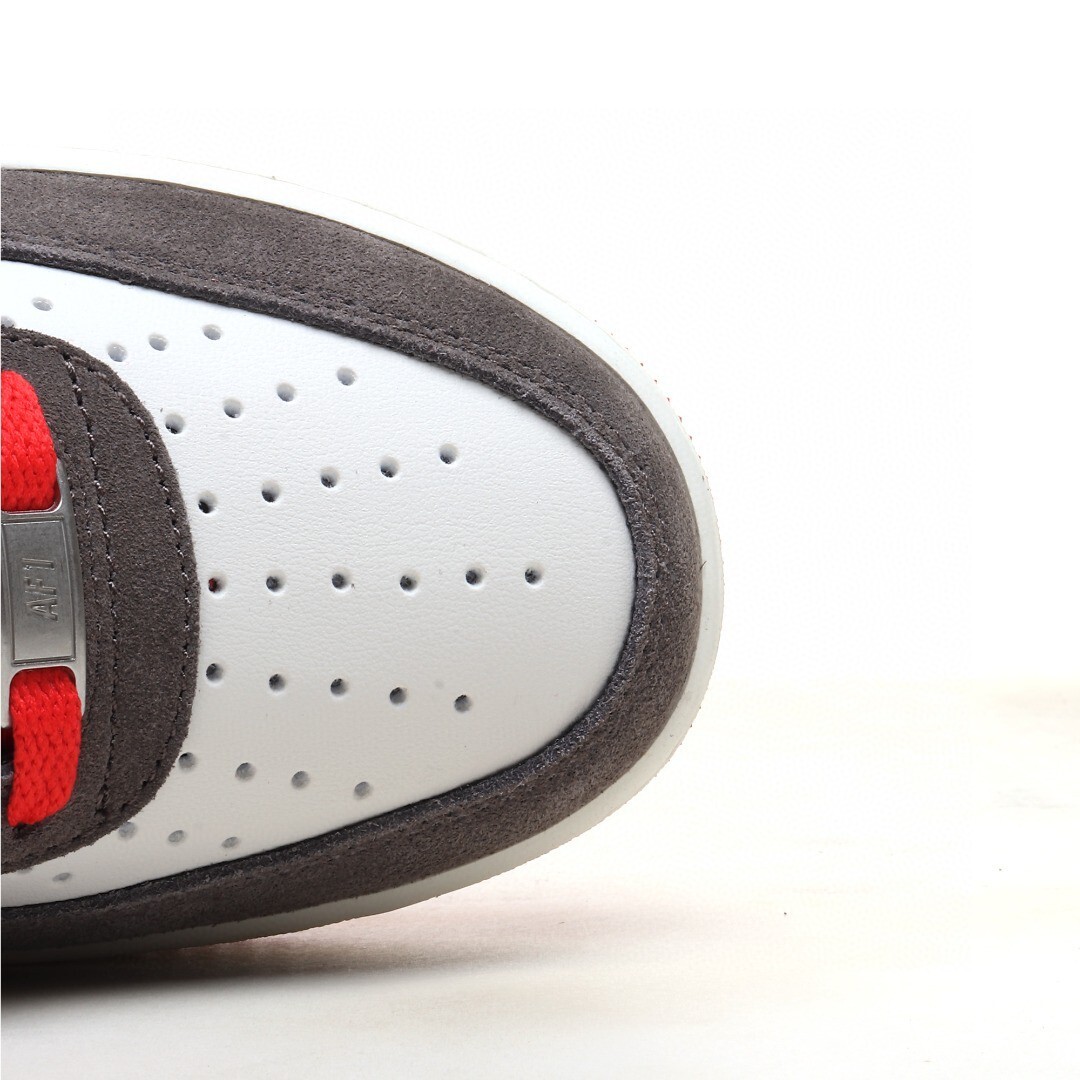 nike air force 1 - Gris Rojo Blanco