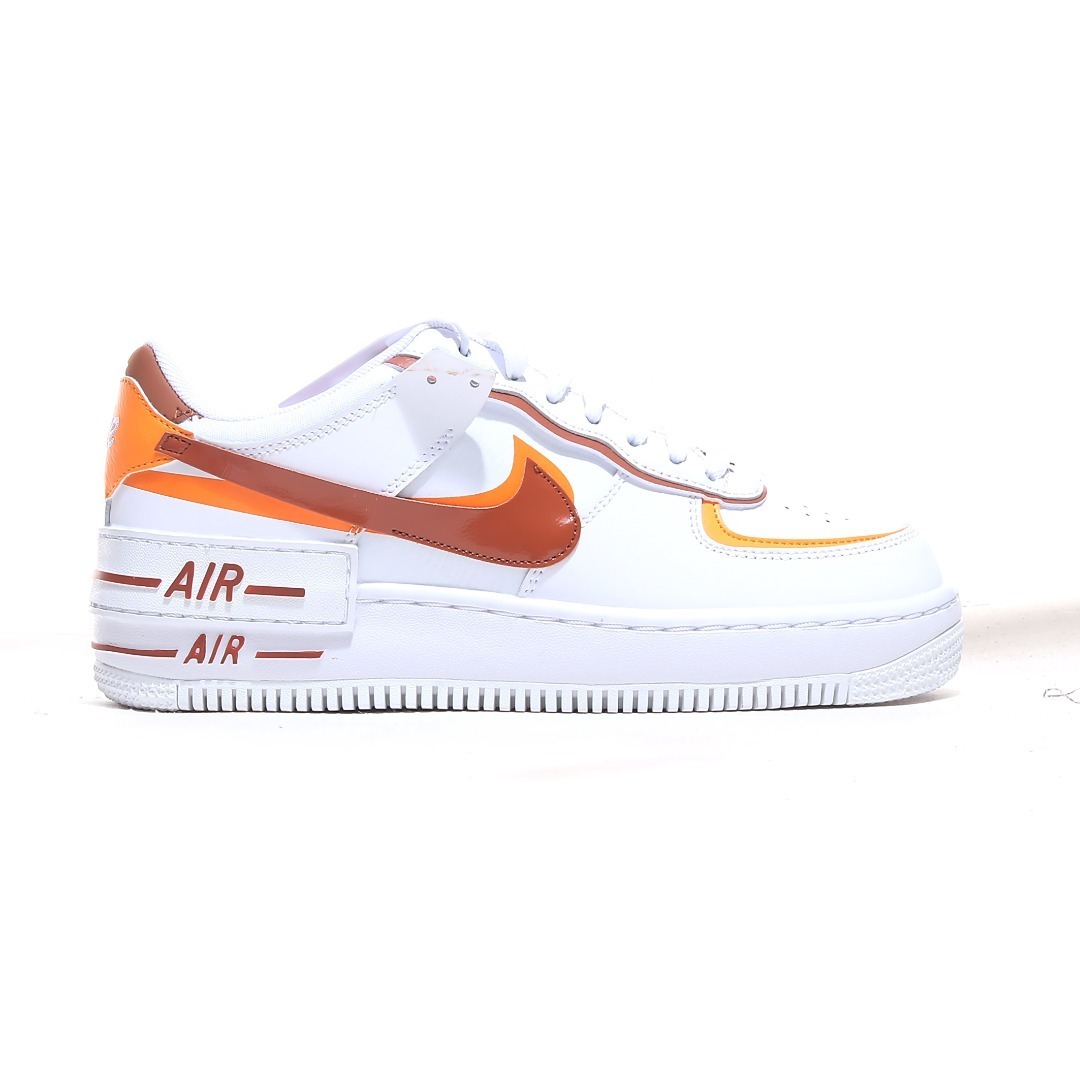 nike air force 1 - Blanco Naranjo