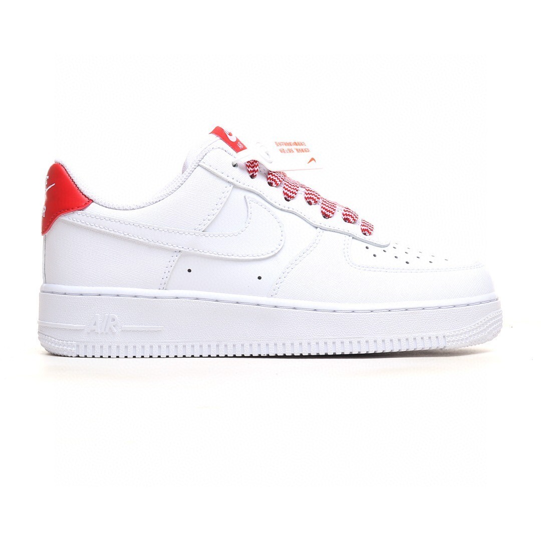 nike air force 1 - Blanco Rojo