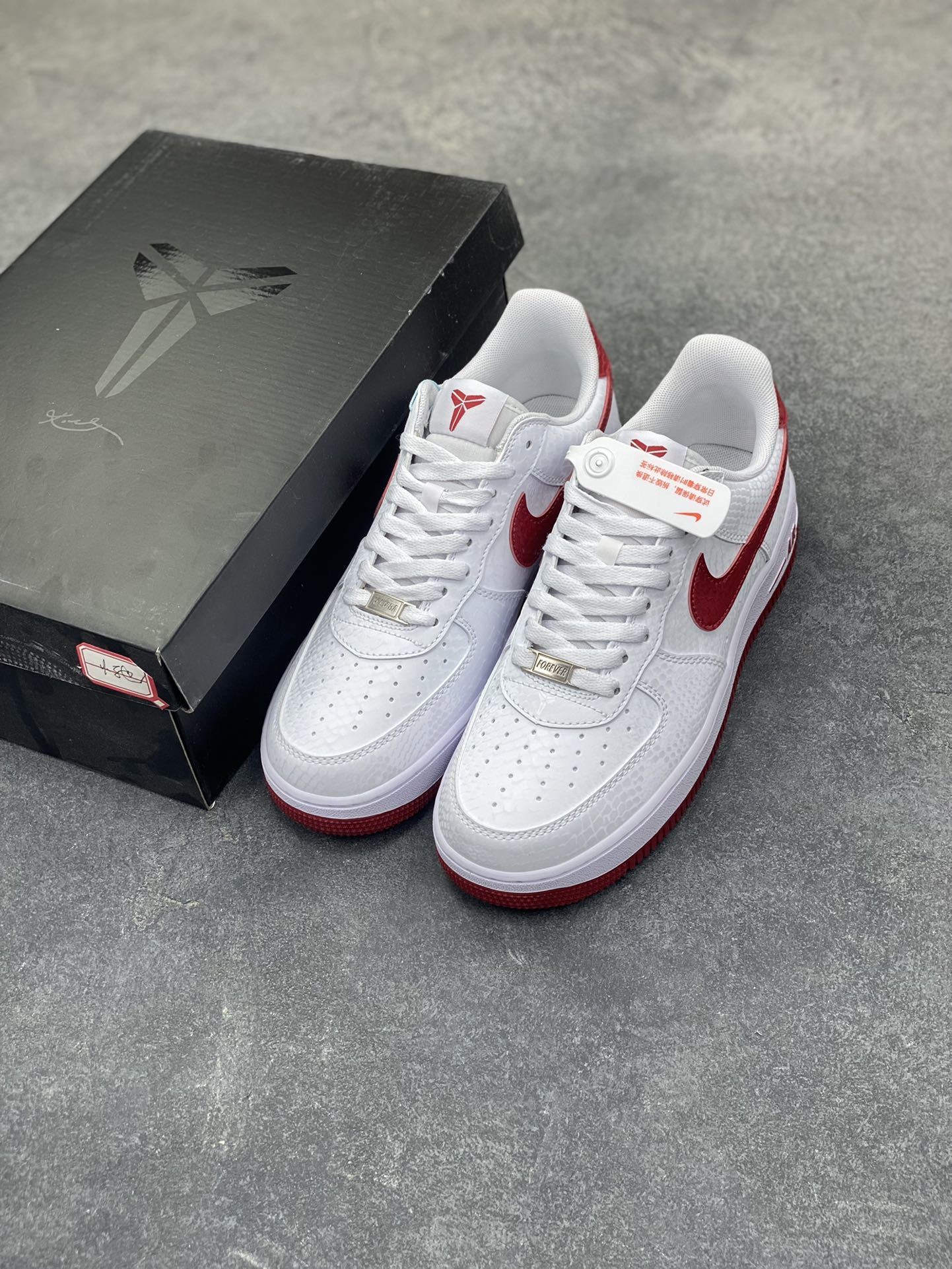 nike air force 1 - Blanco Rojo