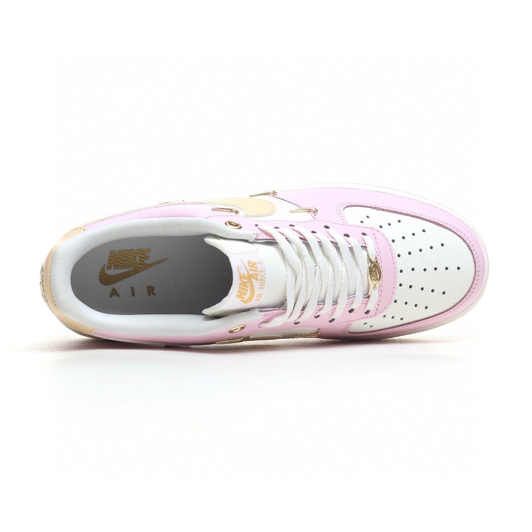 nike air force 1 - Rosado Blanco