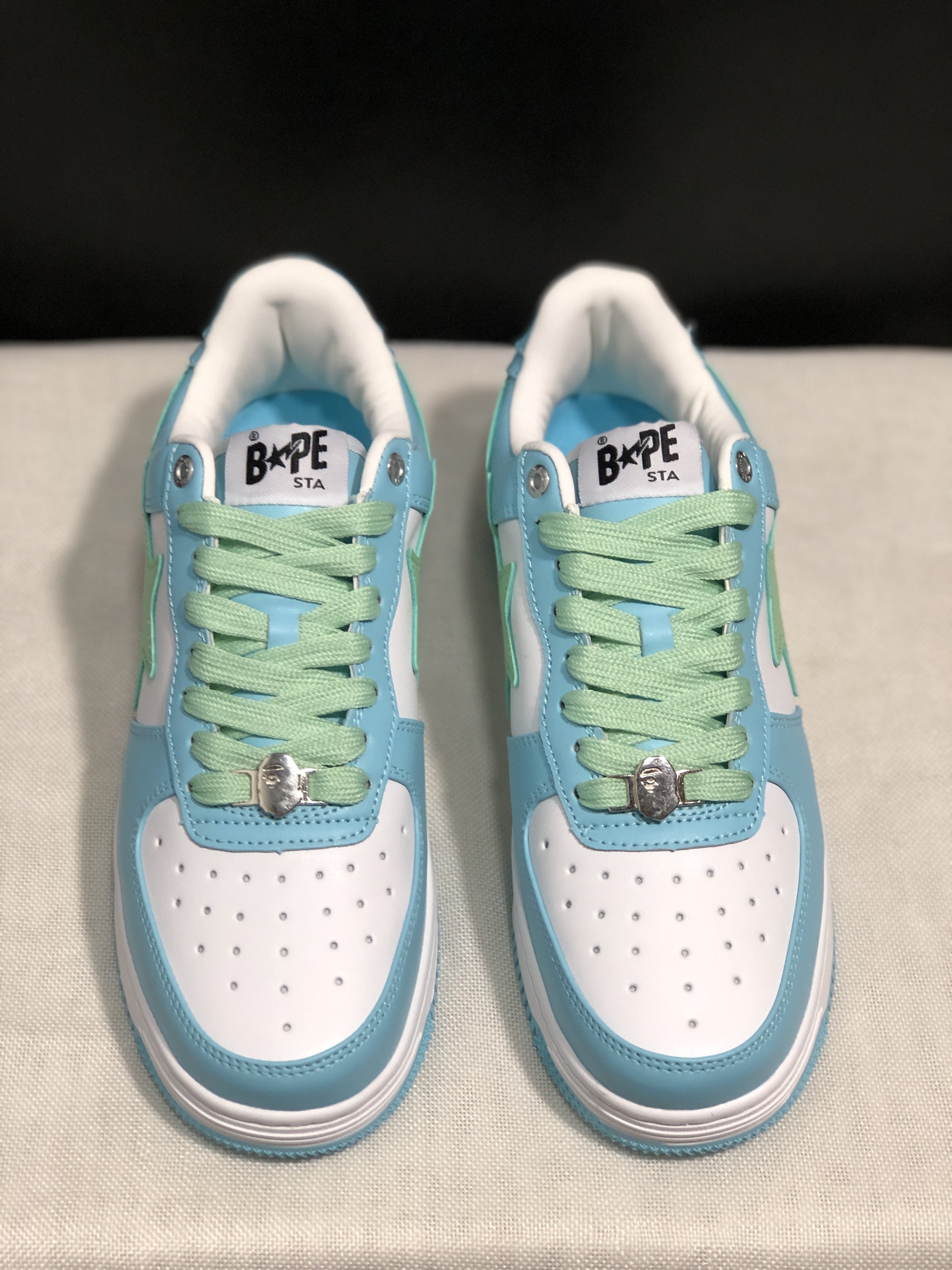 bape sta - Celeste Verde Blanco