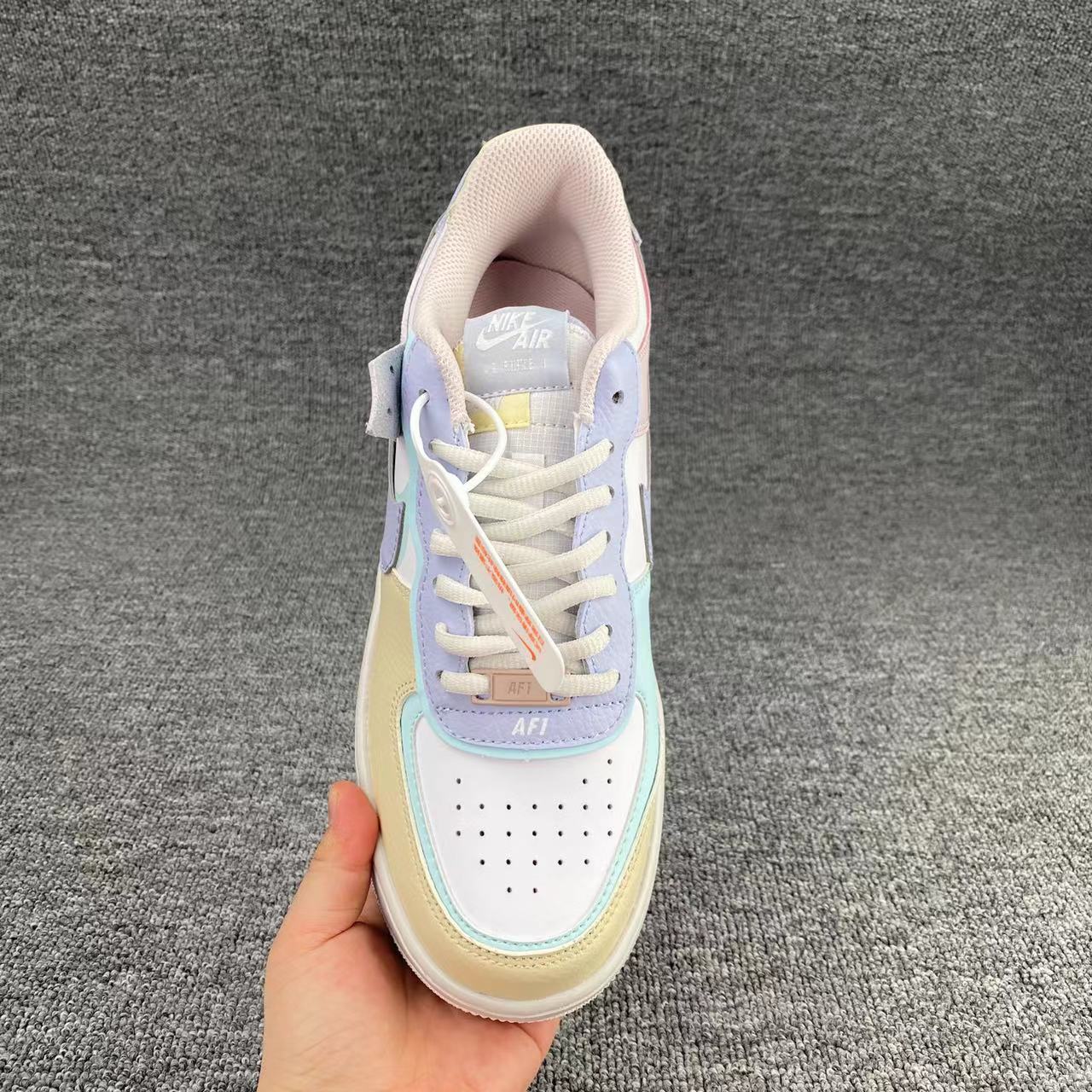 nike air force 1 - Morado Amarillo Blanco