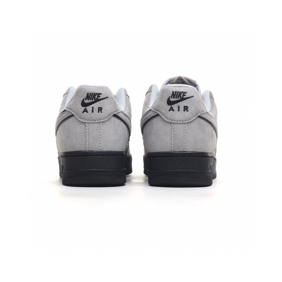 nike air force 1 - Gris Negro