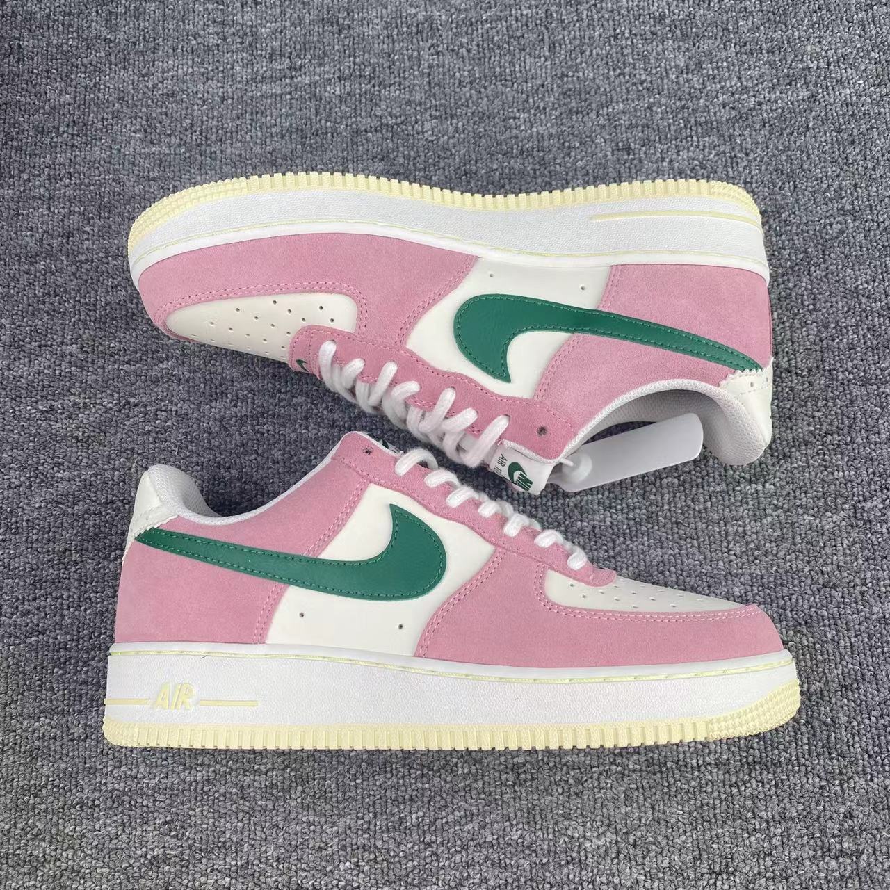 nike air force 1 - Rosado Verde Blanco