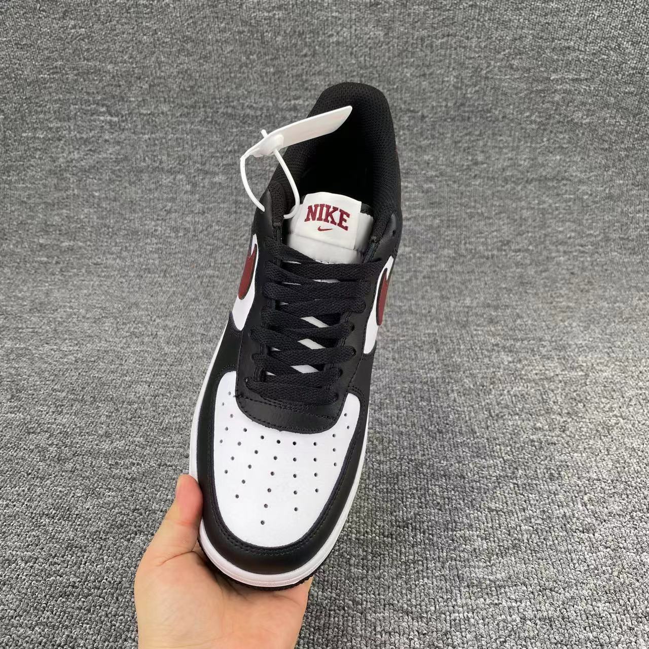 nike air force 1 - Blanco Negro Burdeo