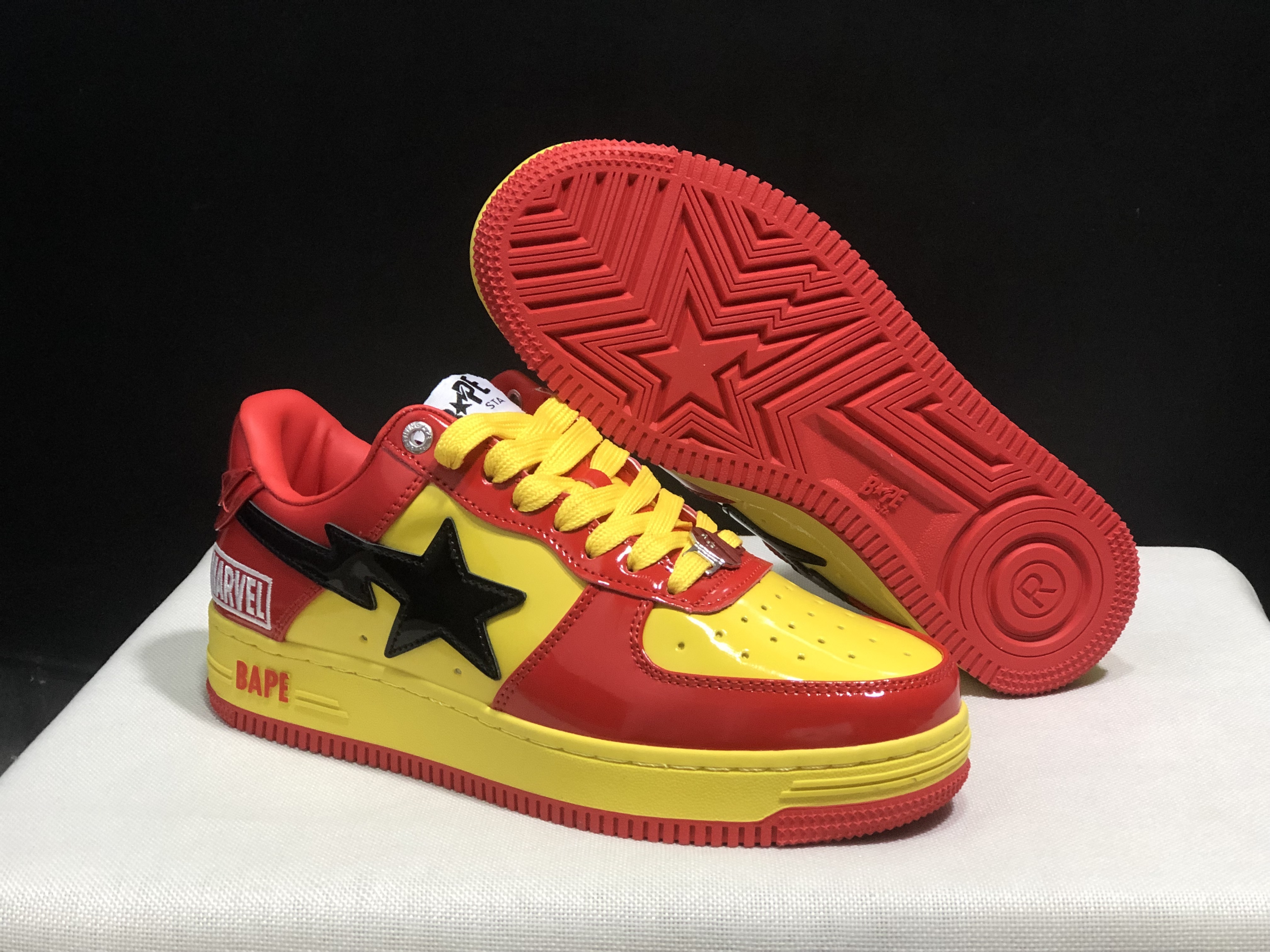 bape sta - Rojo Amarillo Negro