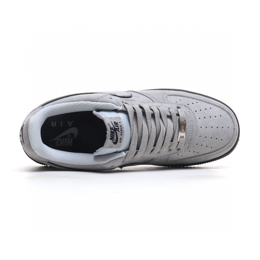 nike air force 1 - Gris Negro