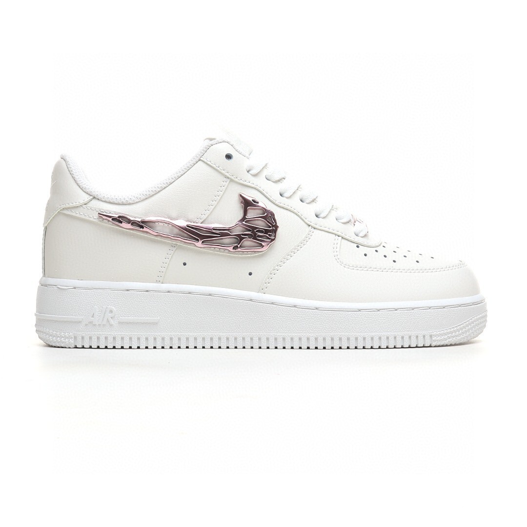 nike air force 1 - Blanco Plateado