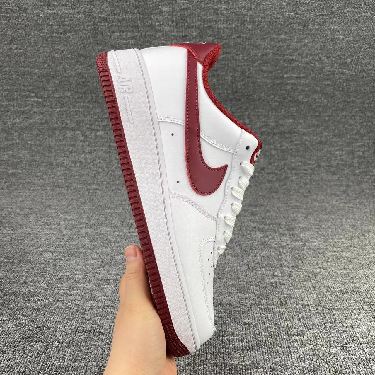 nike air force 1 - Blanco Burdeo