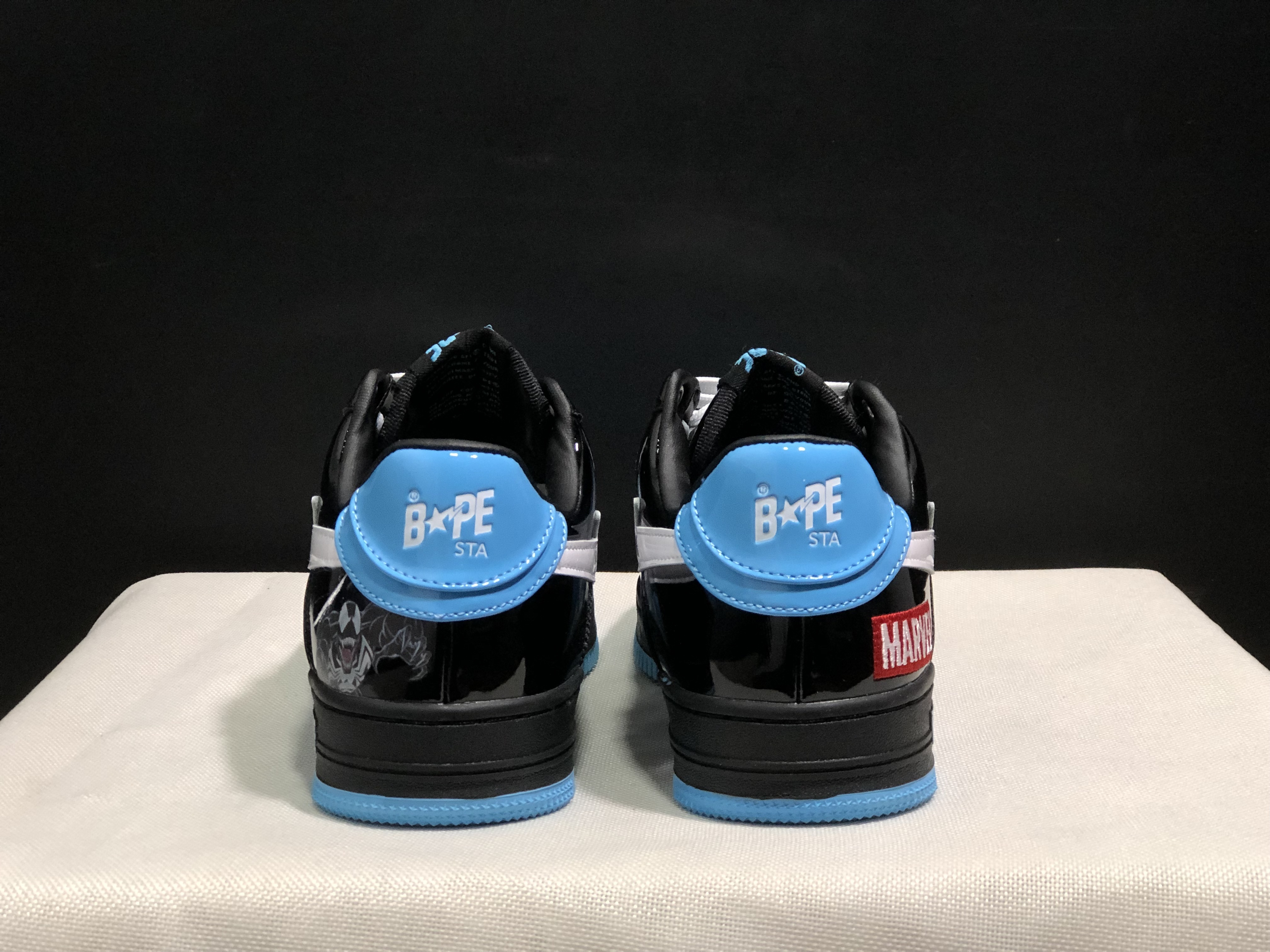 bape sta - Negro Celeste