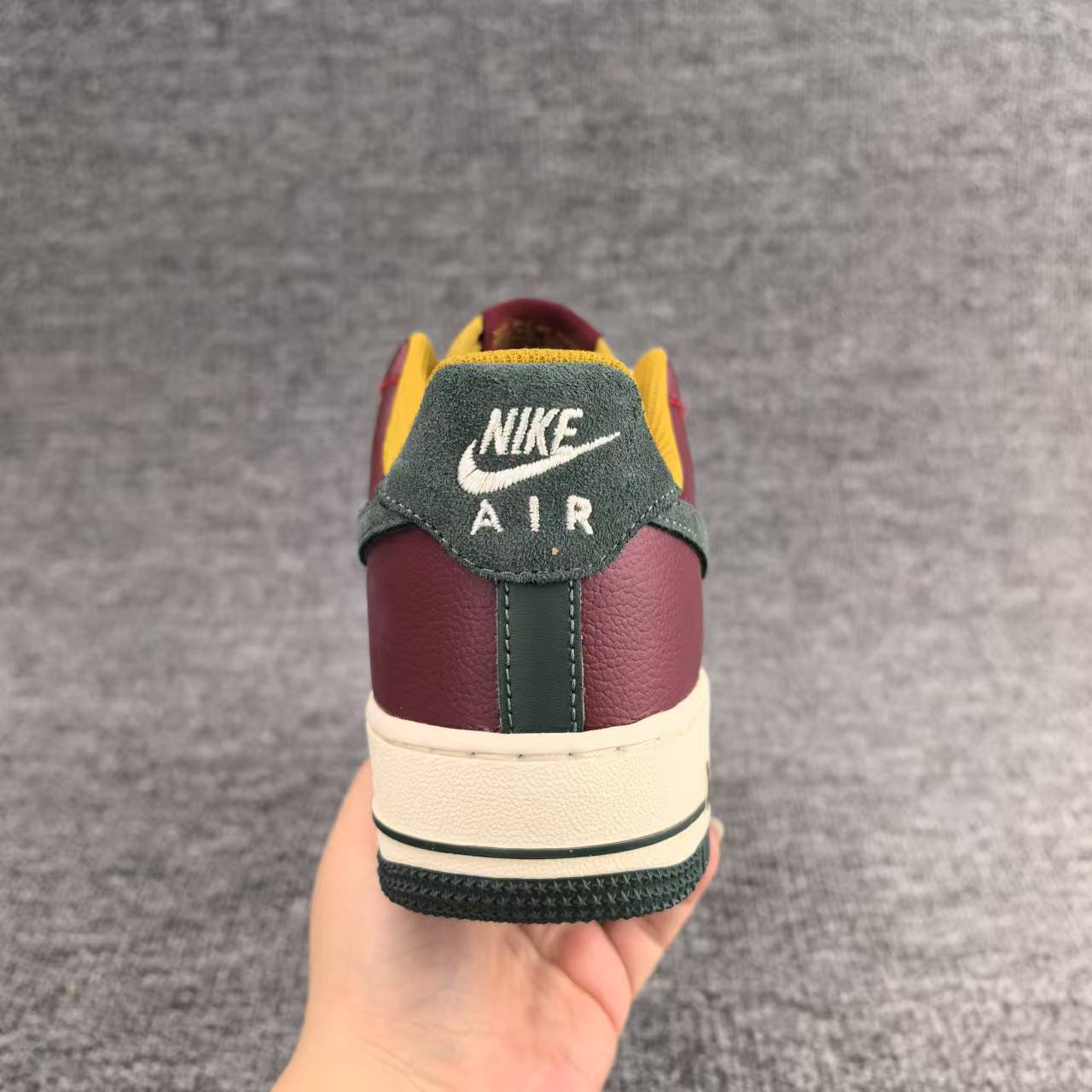 nike air force 1 - Burdeo Verde Blanco