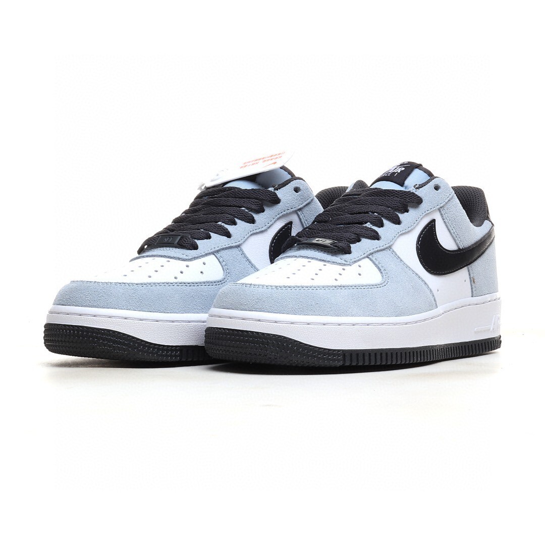 nike air force 1 - Celeste Negro Blanco