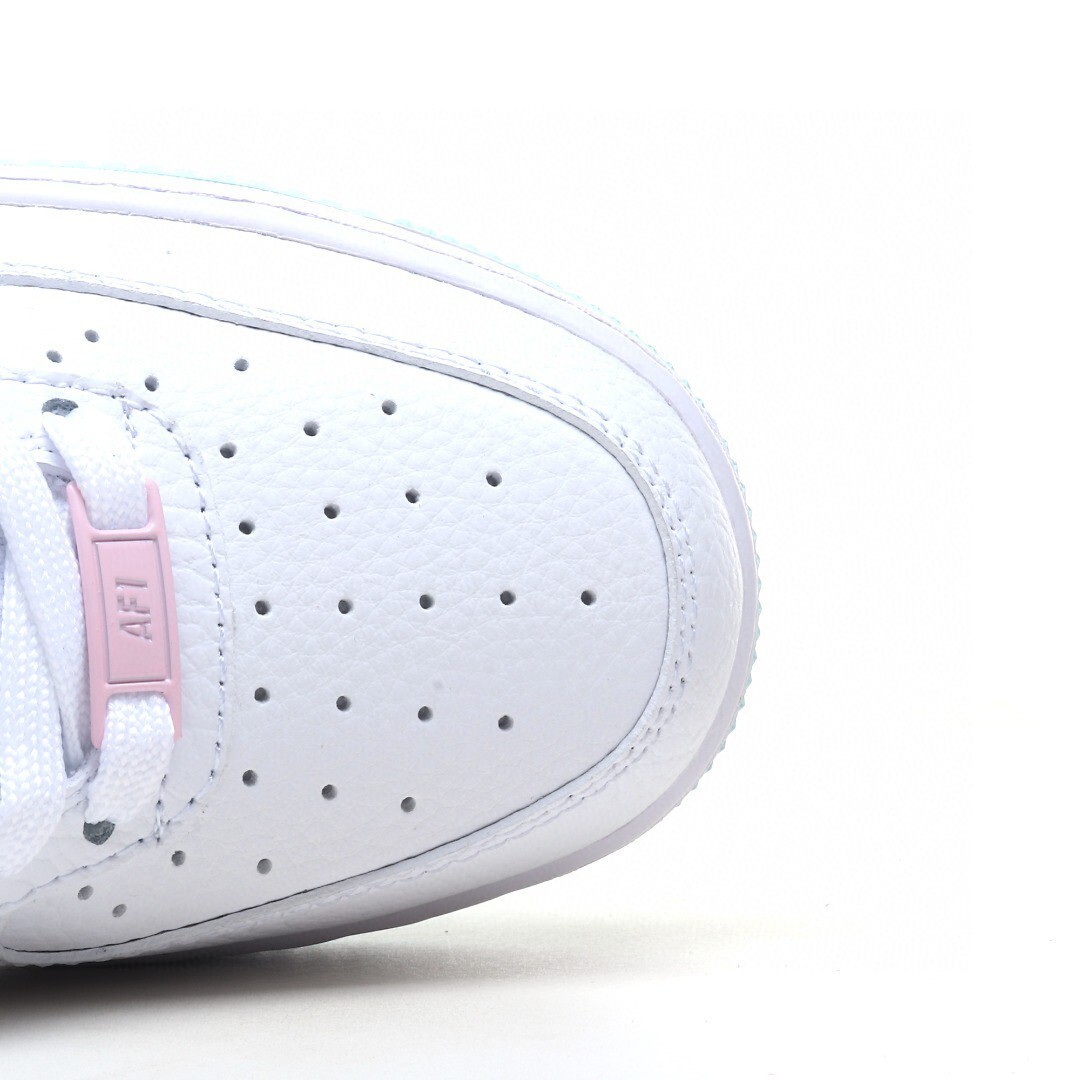 nike air force 1 - Blanco Celeste Rosado