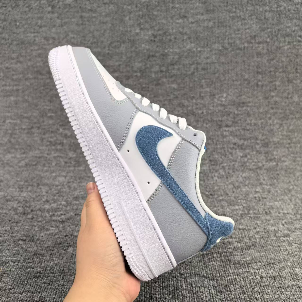 nike air force 1 - Gris Celeste